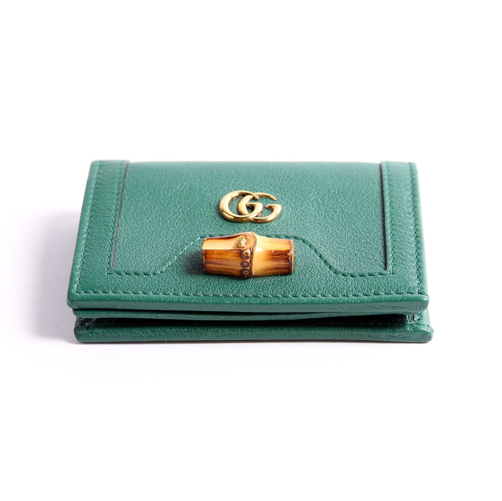 658244 Diana Card Case Wallet Green