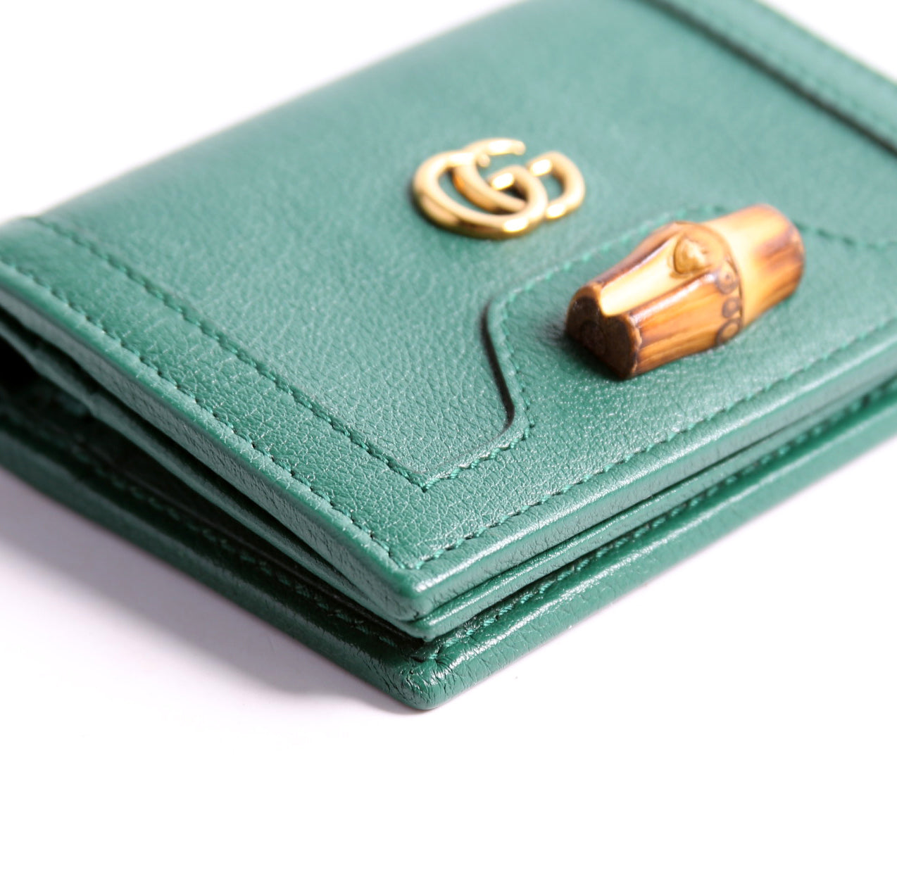 658244 Diana Card Case Wallet Green