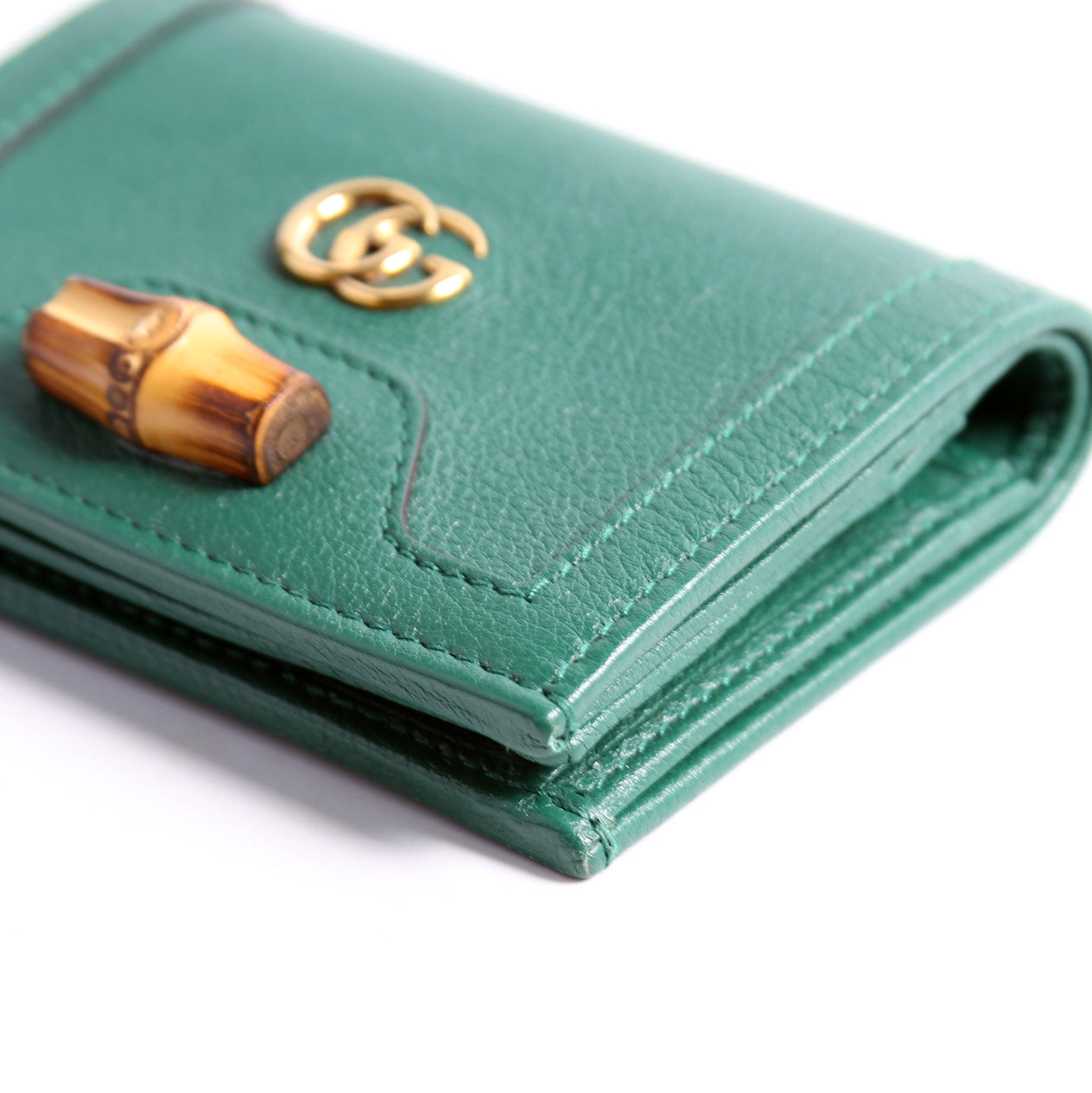 658244 Diana Card Case Wallet Green