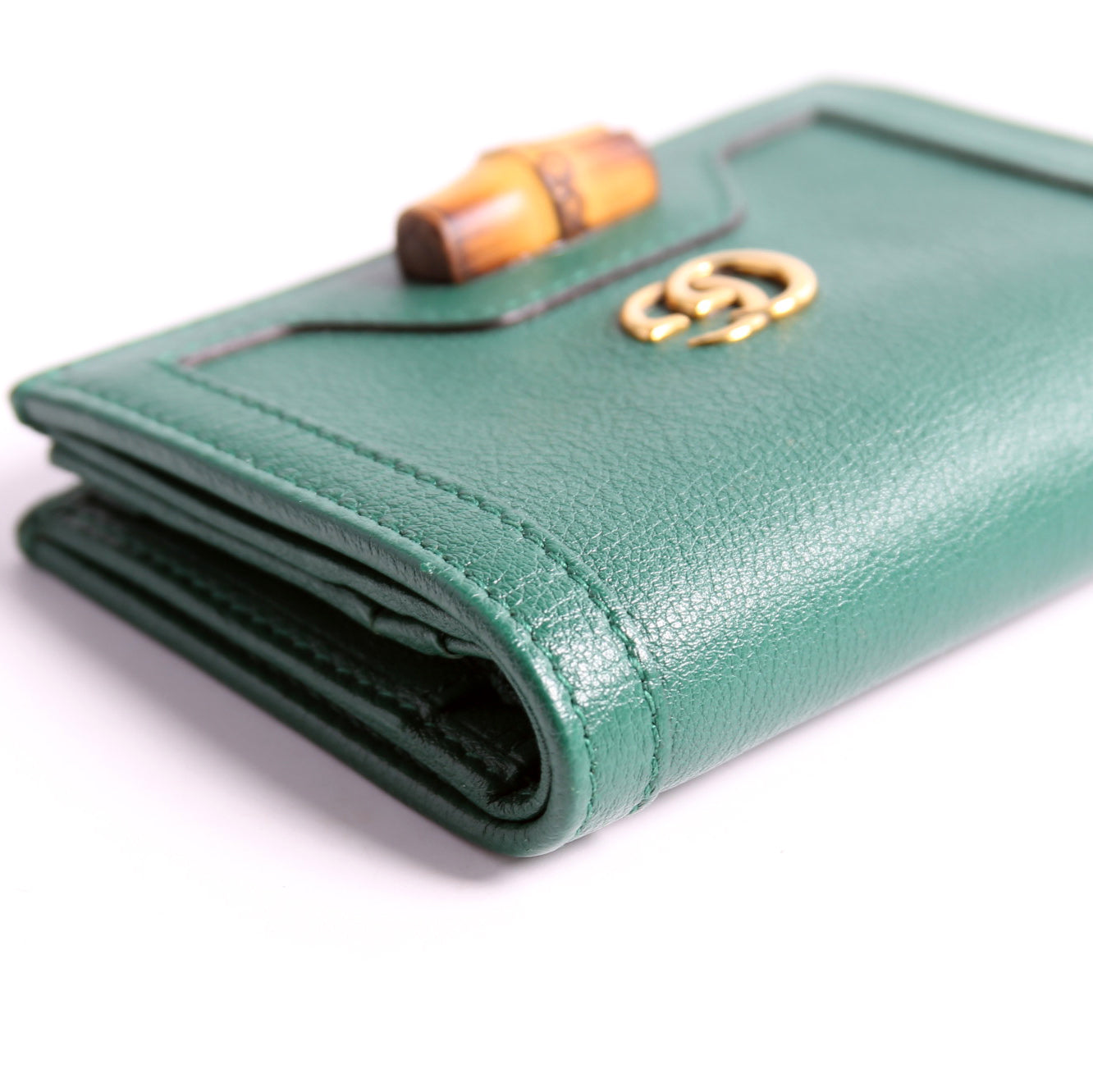 658244 Diana Card Case Wallet Green