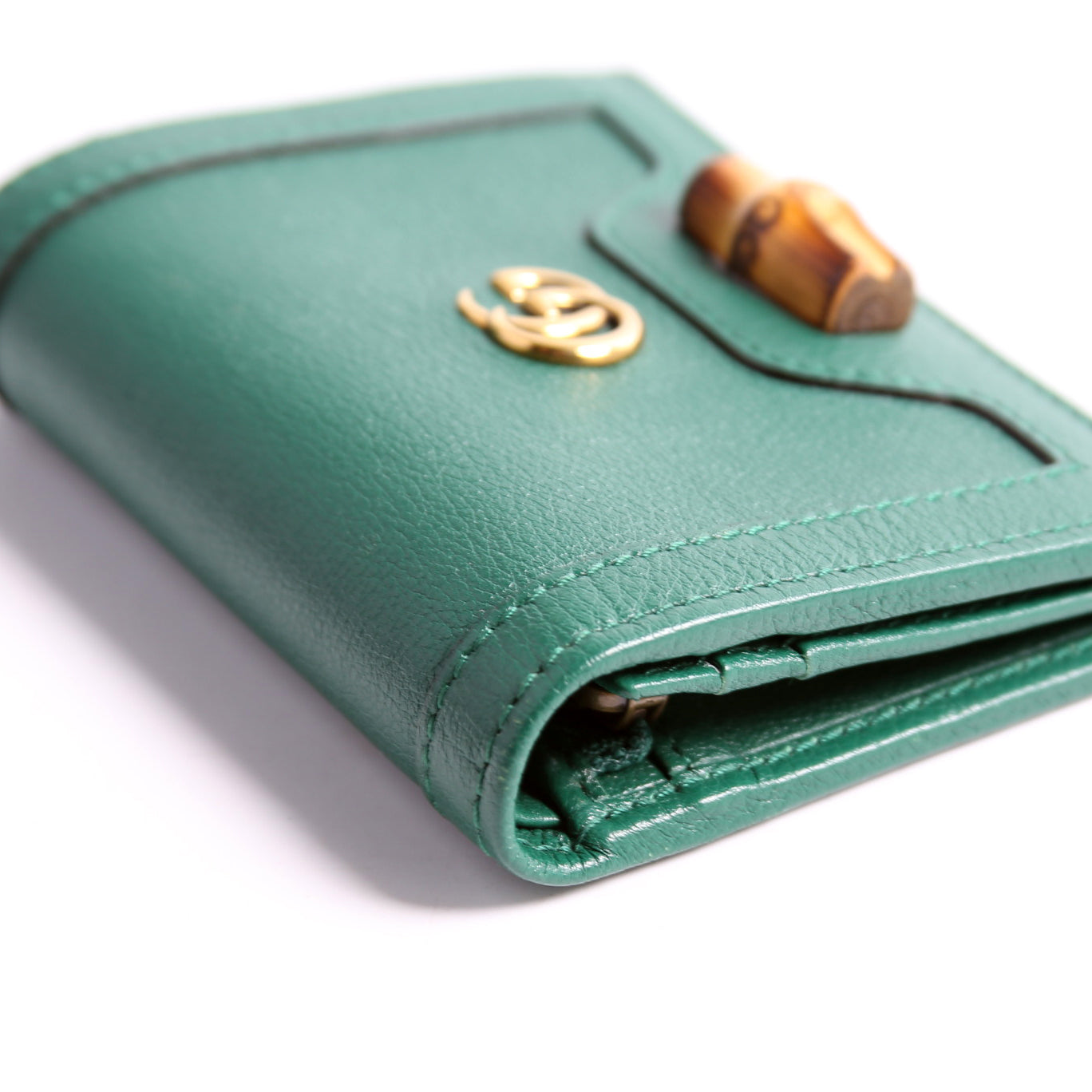 658244 Diana Card Case Wallet Green