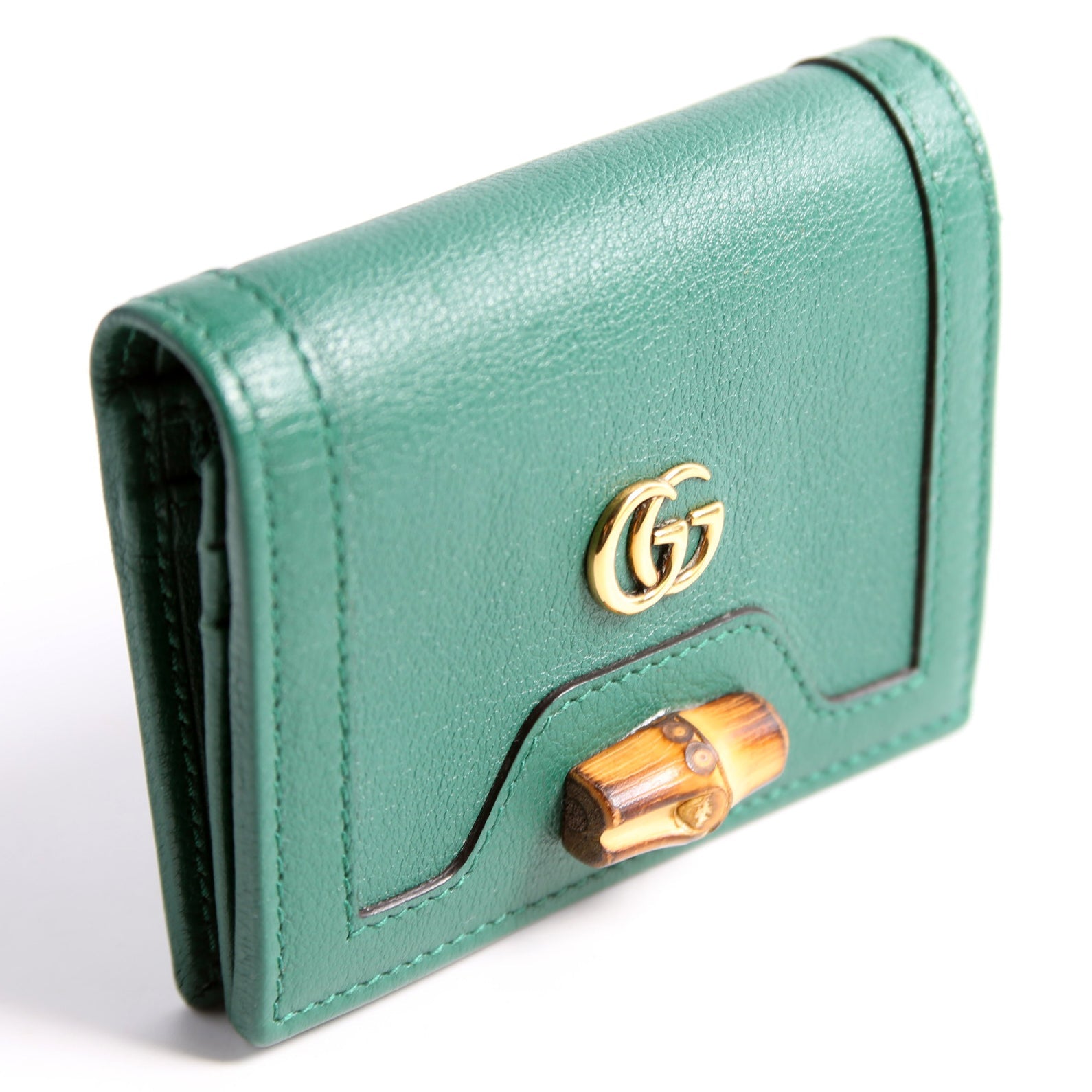 658244 Diana Card Case Wallet Green
