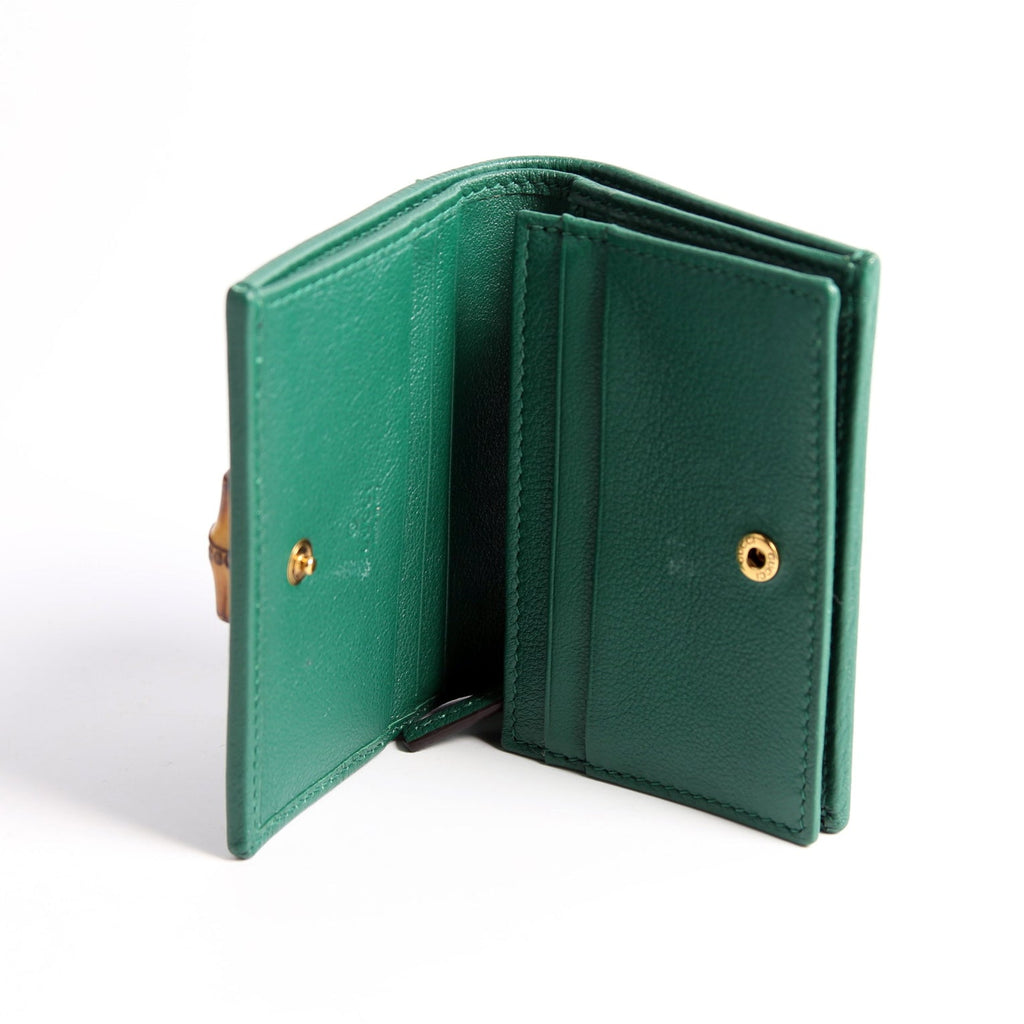 658244 Diana Card Case Wallet Green