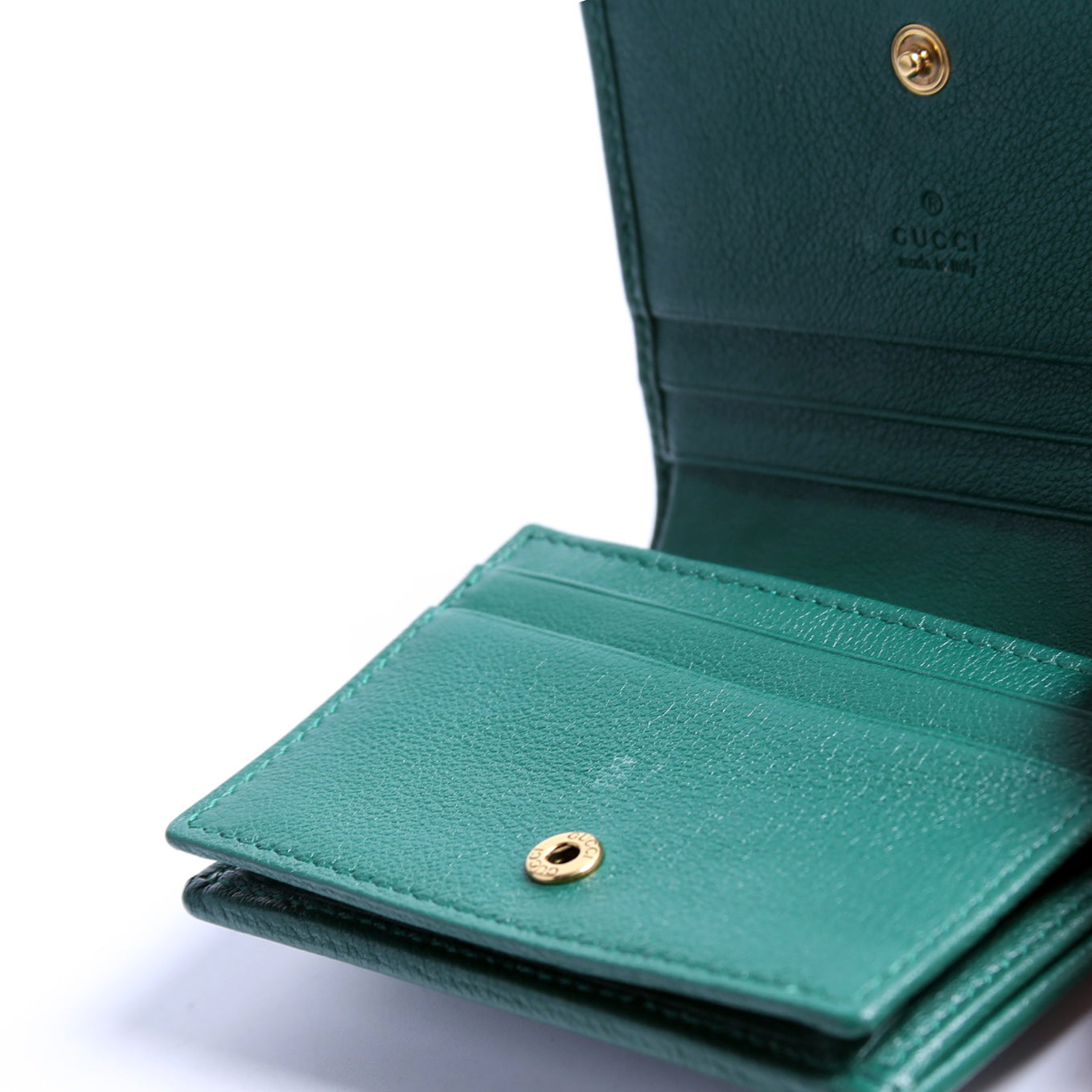 658244 Diana Card Case Wallet Green