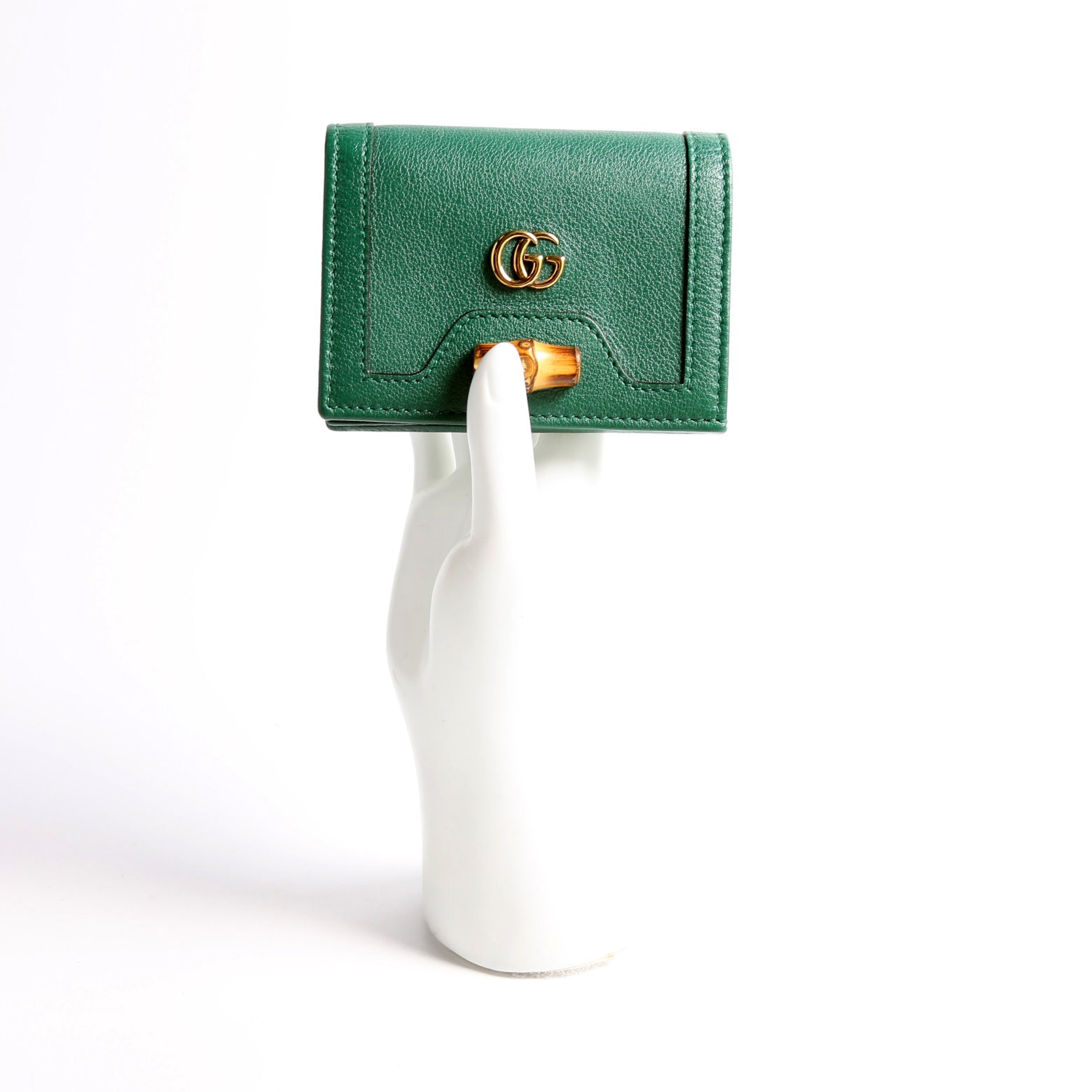 658244 Diana Card Case Wallet Green
