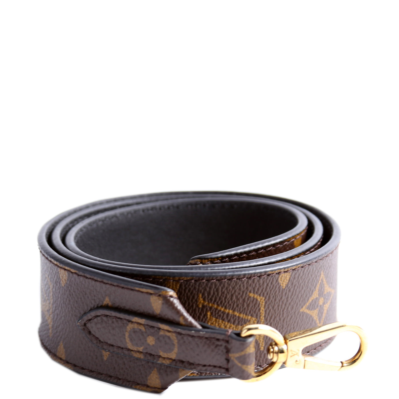 Bandouliere Monogram/Leather Strap Black