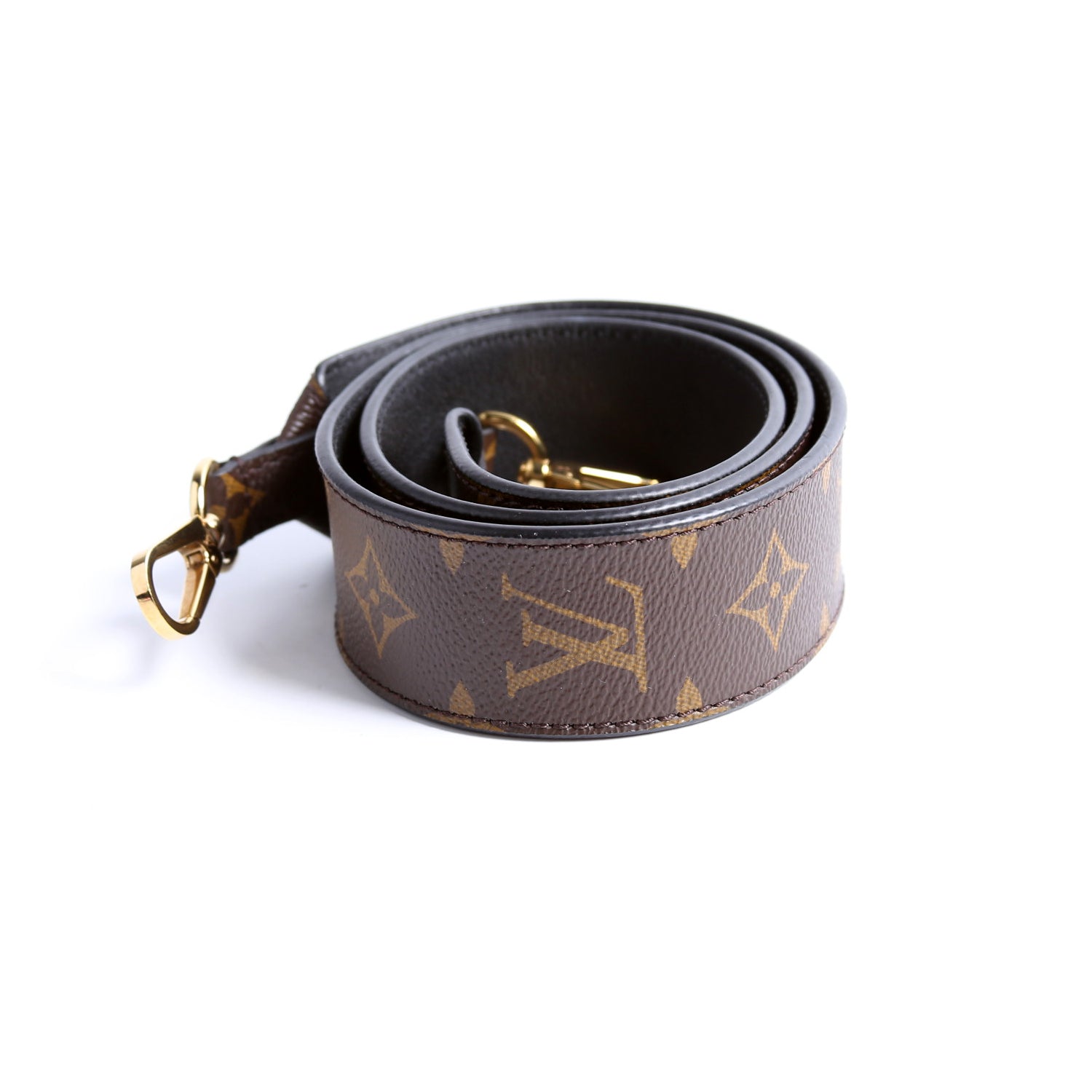 Bandouliere Monogram/Leather Strap Black