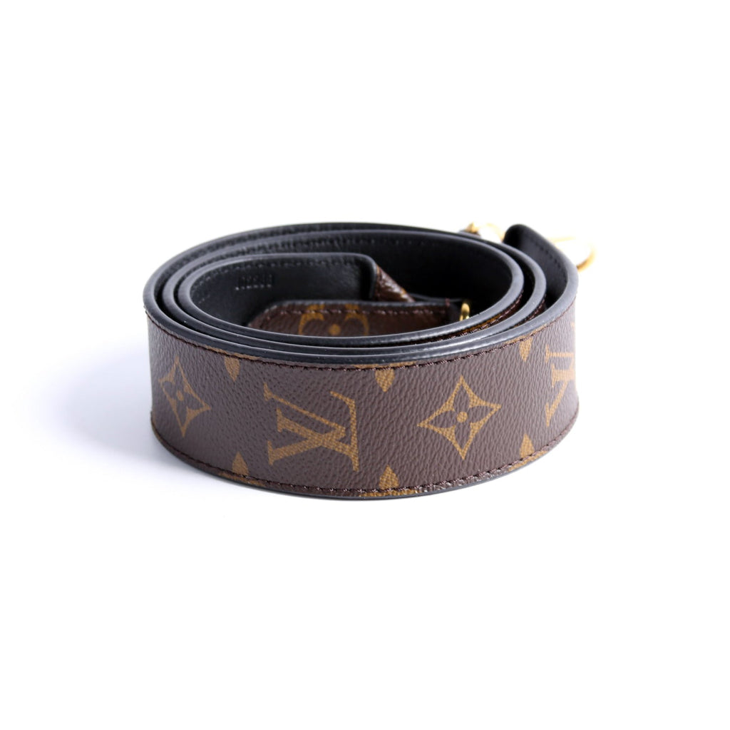 Bandouliere Monogram/Leather Strap Black