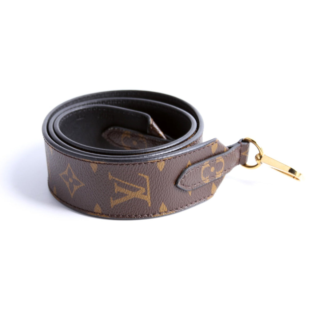 Bandouliere Monogram/Leather Strap Black