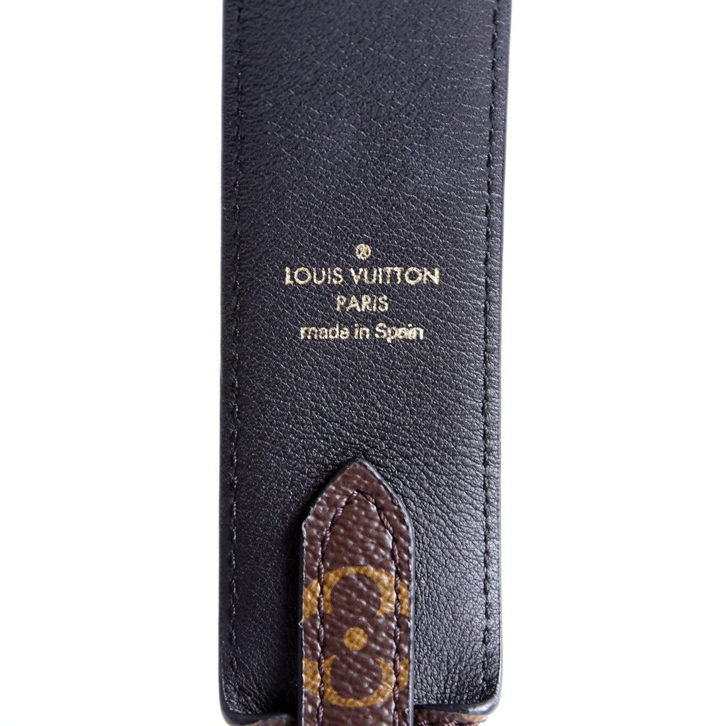 Bandouliere Monogram/Leather Strap Black