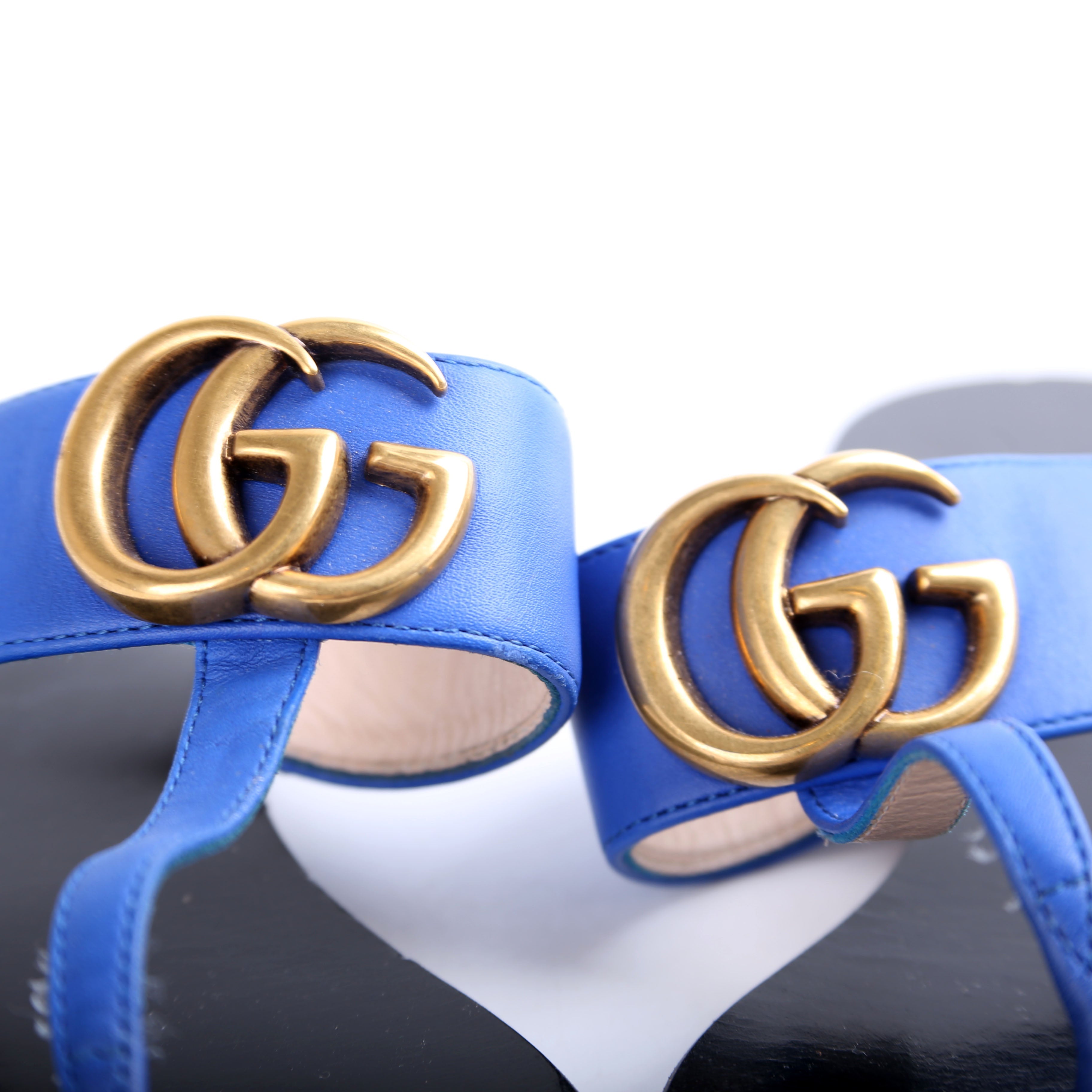 Gucci Marmont T-Strap Sandals Size 36