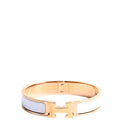 Clic Clac Narrow PM Bracelet Rose Gold/White
