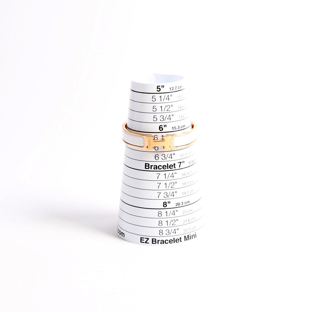 Clic Clac Narrow PM Bracelet Rose Gold/White