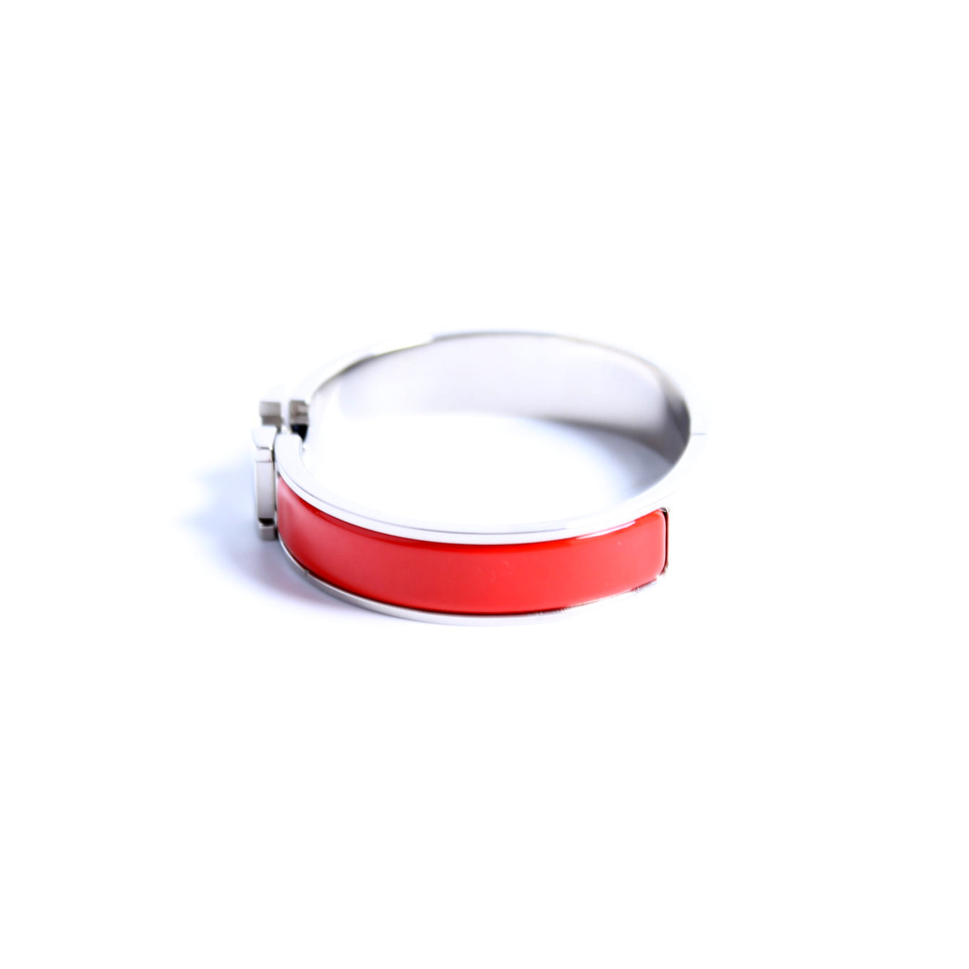 Clic Clac Narrow PM Bracelet Silver/Red
