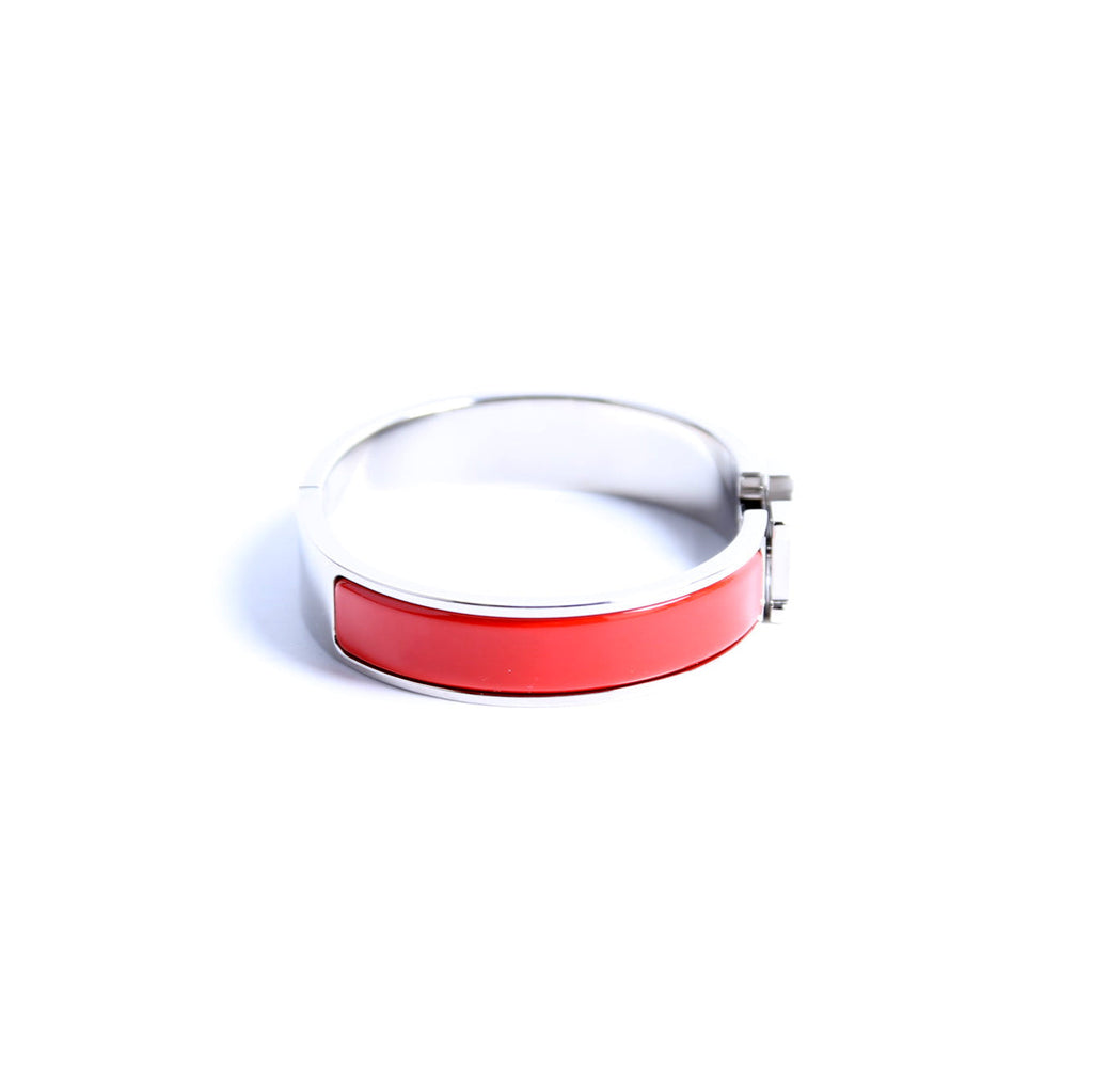 Clic Clac Narrow PM Bracelet Silver/Red