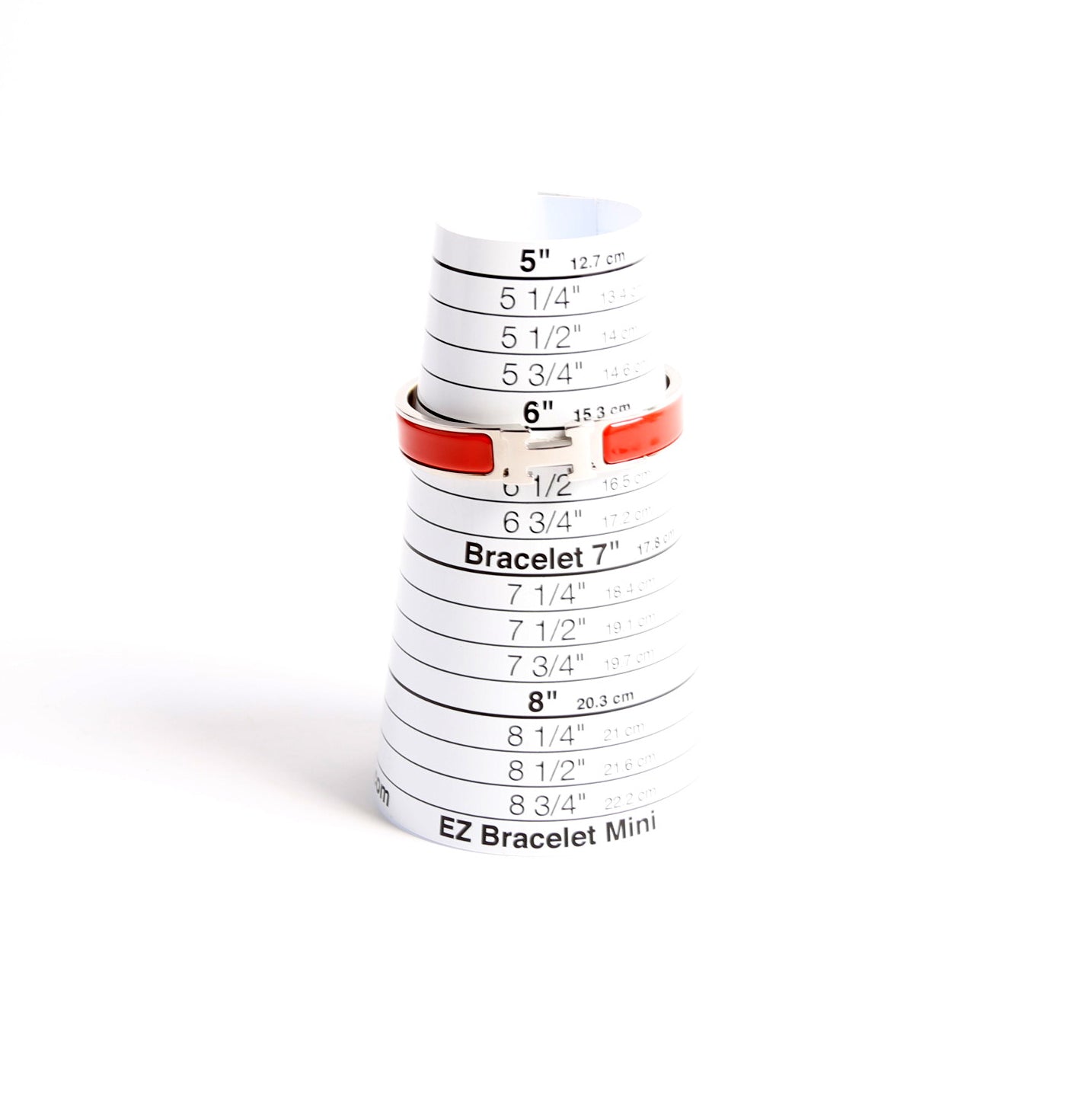 Clic Clac Narrow PM Bracelet Silver/Red