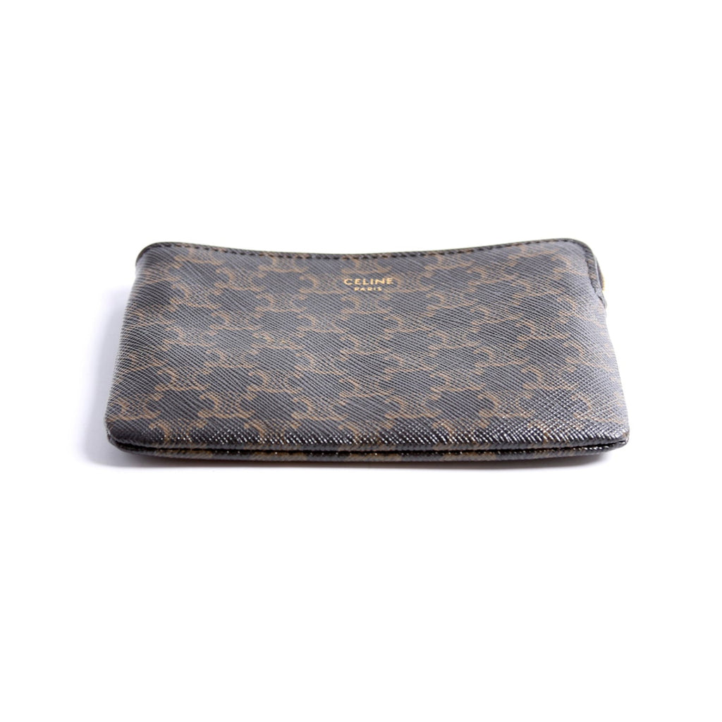 Coin Card Pouch Triomphe Canvas Brown