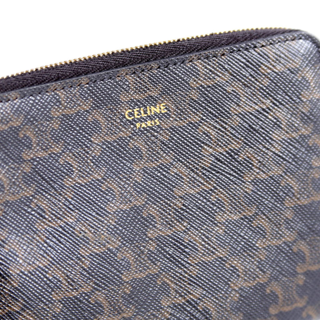 Coin Card Pouch Triomphe Canvas Brown