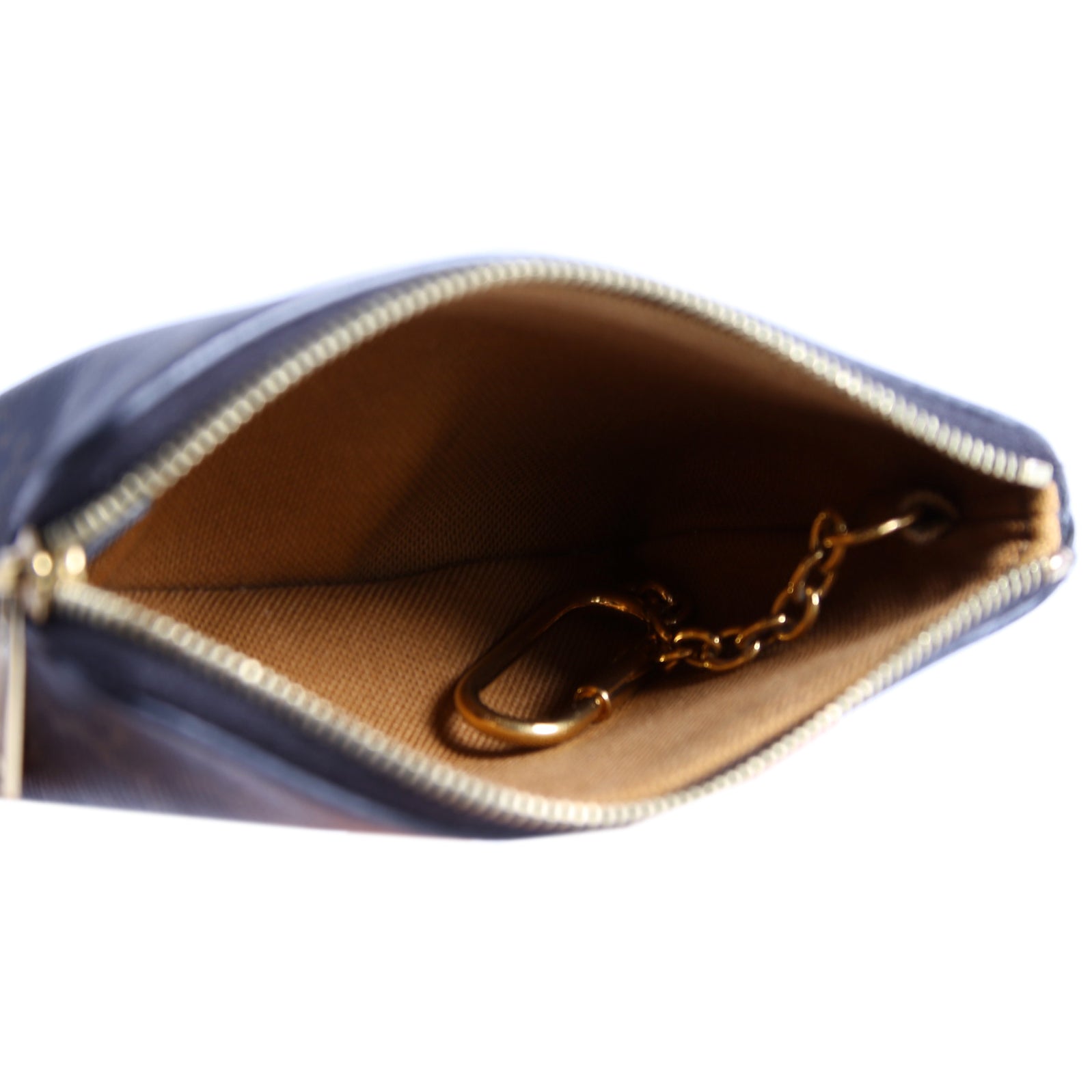 Coin Card Pouch Triomphe Canvas Brown