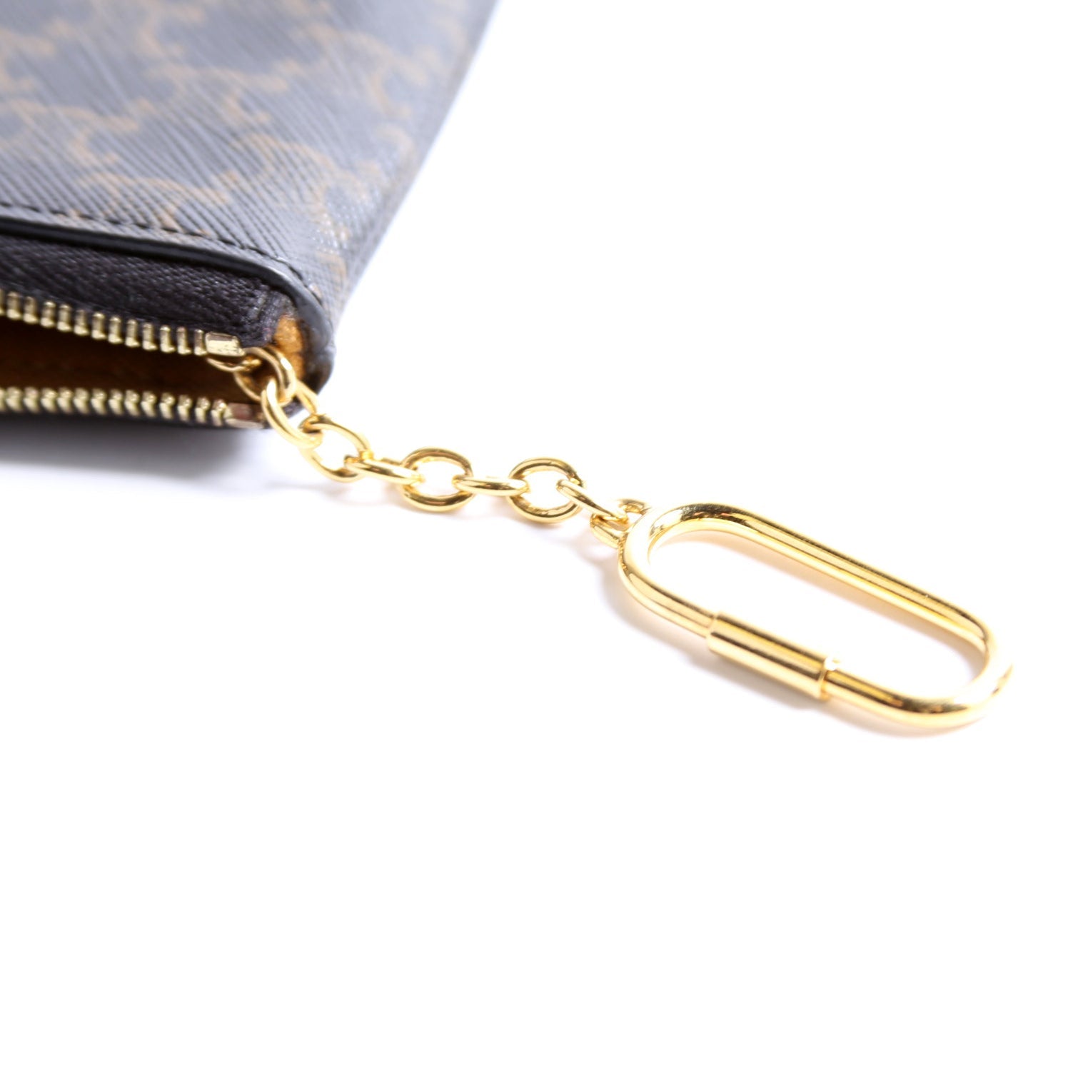 Coin Card Pouch Triomphe Canvas Brown