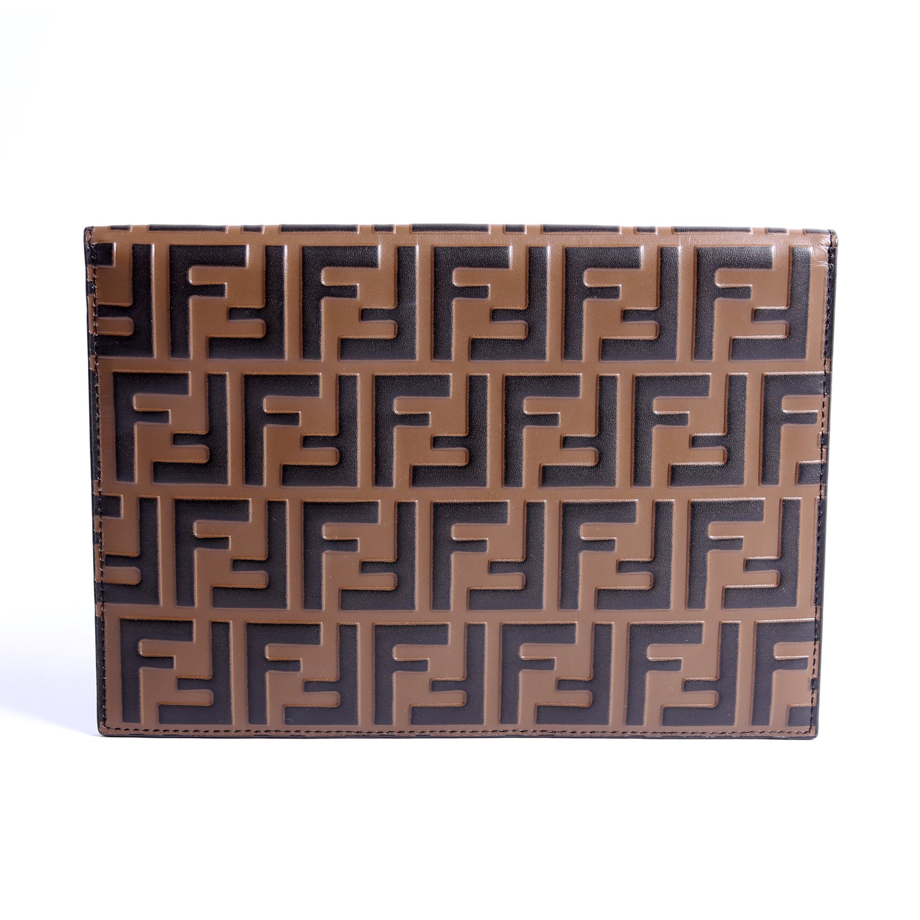 F Is Fendi Zucca Envelope Flat Pouch Brown/Black