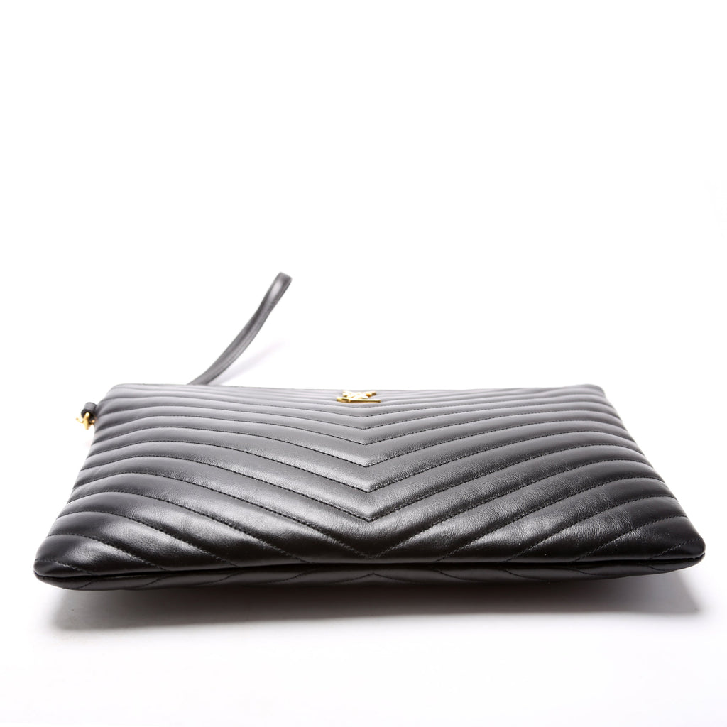 A5 Matelasse Pouch Black