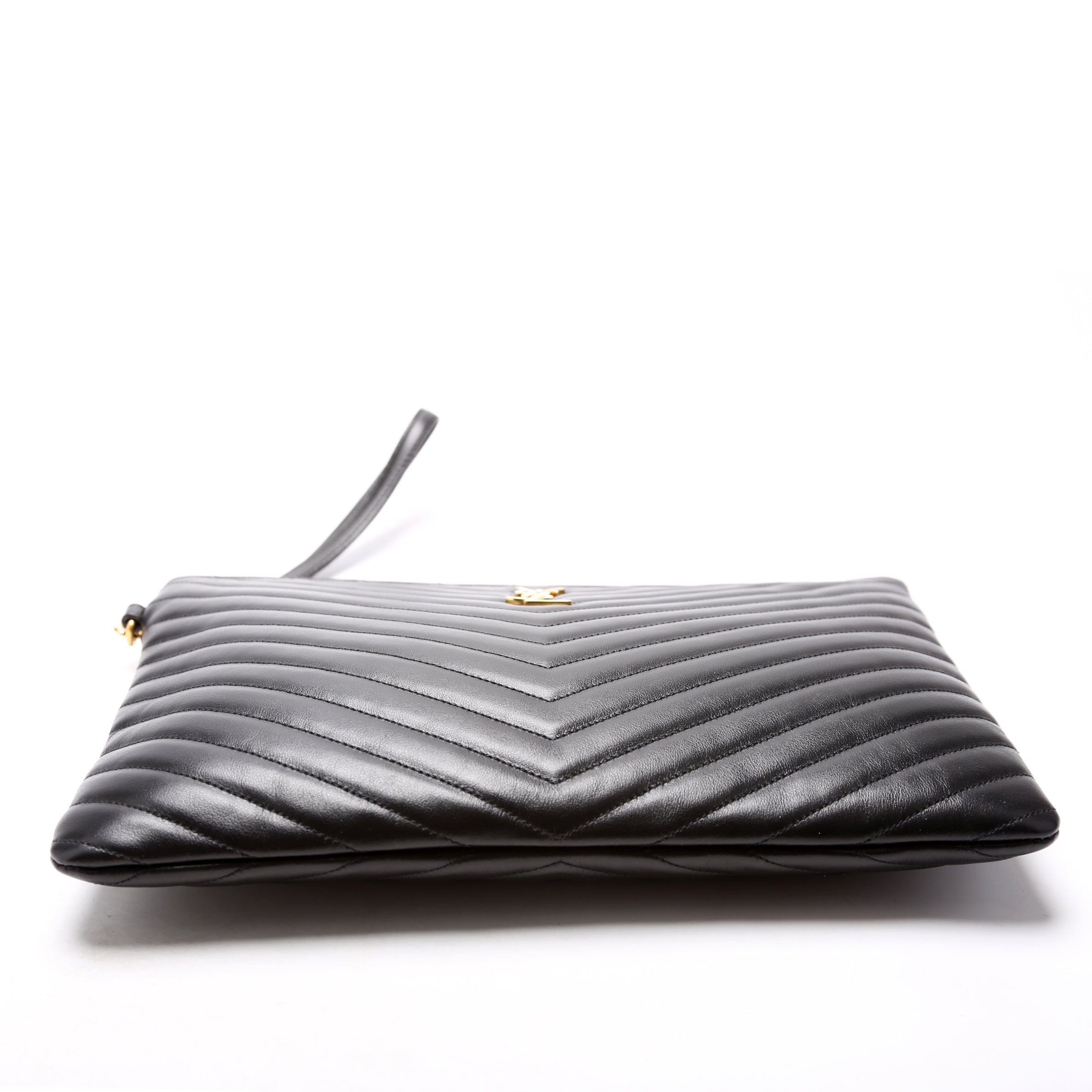 A5 Matelasse Pouch Black