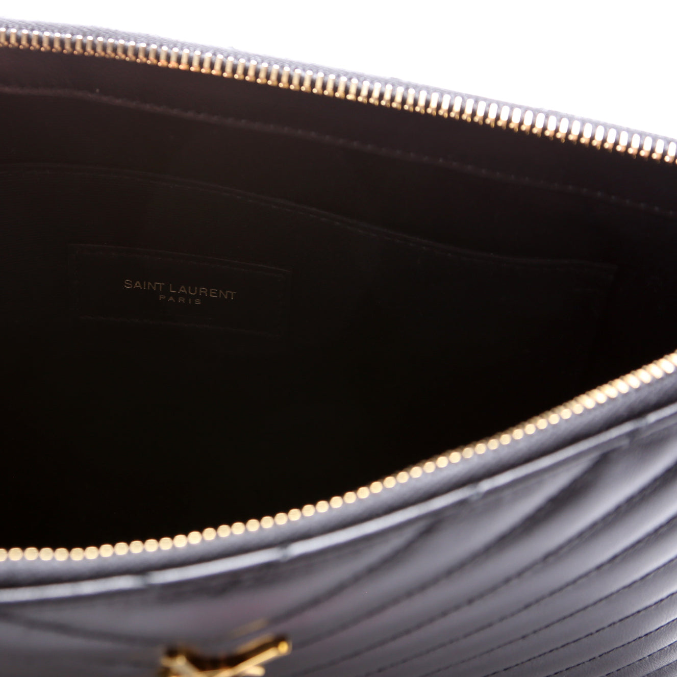A5 Matelasse Pouch Black