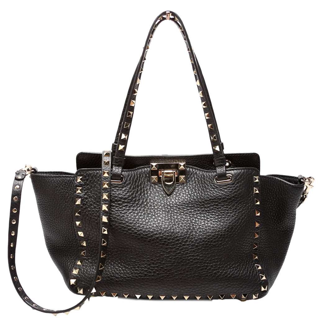 Rockstud Tote Small Black