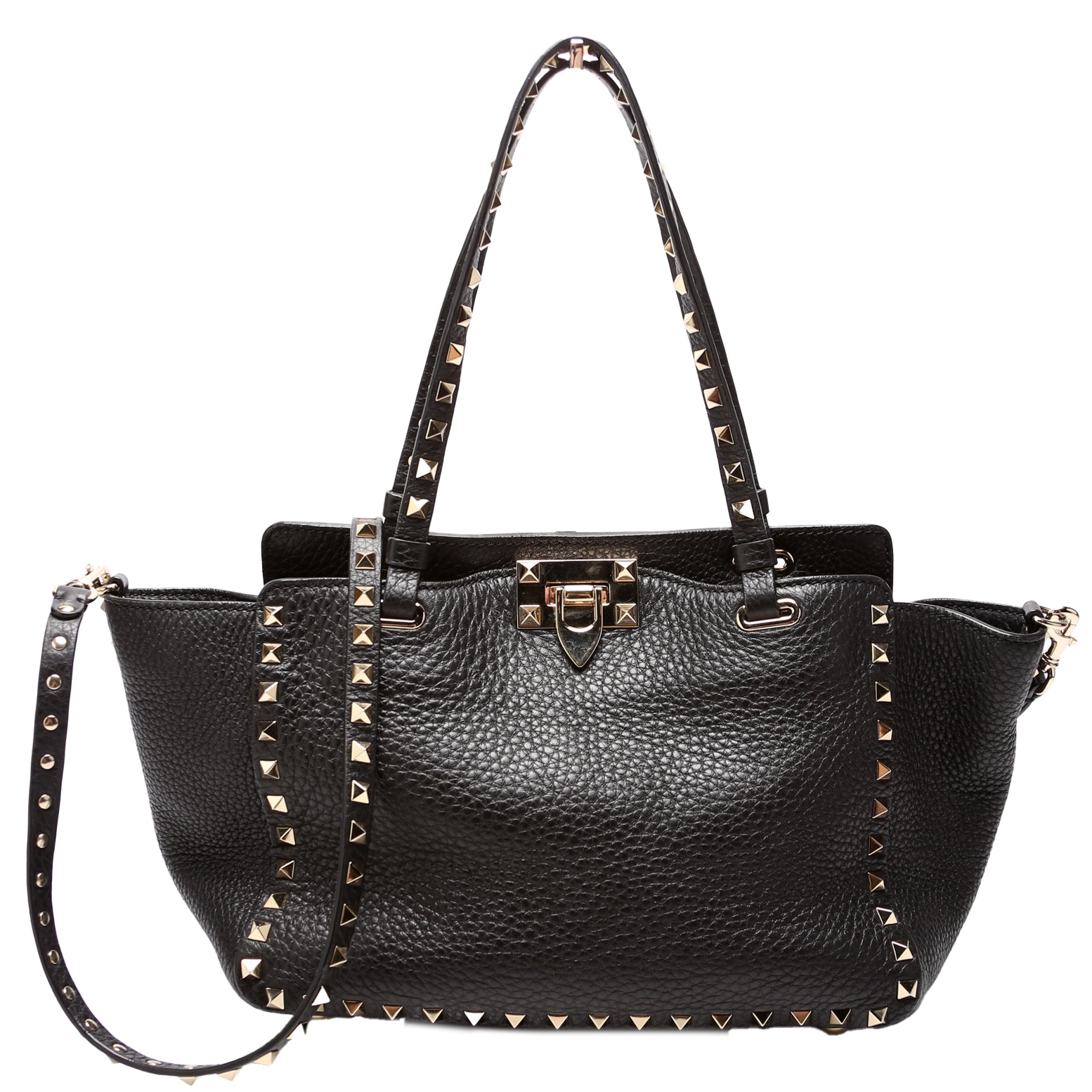 Rockstud Tote Small Black