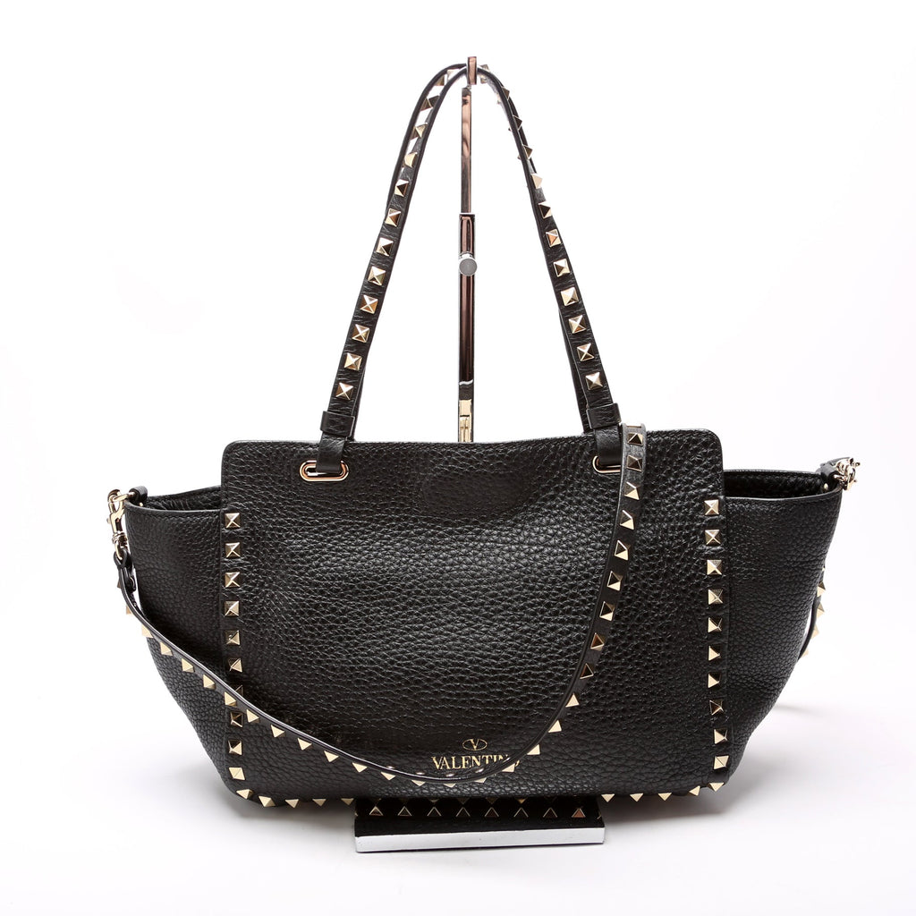 Rockstud Tote Small Black
