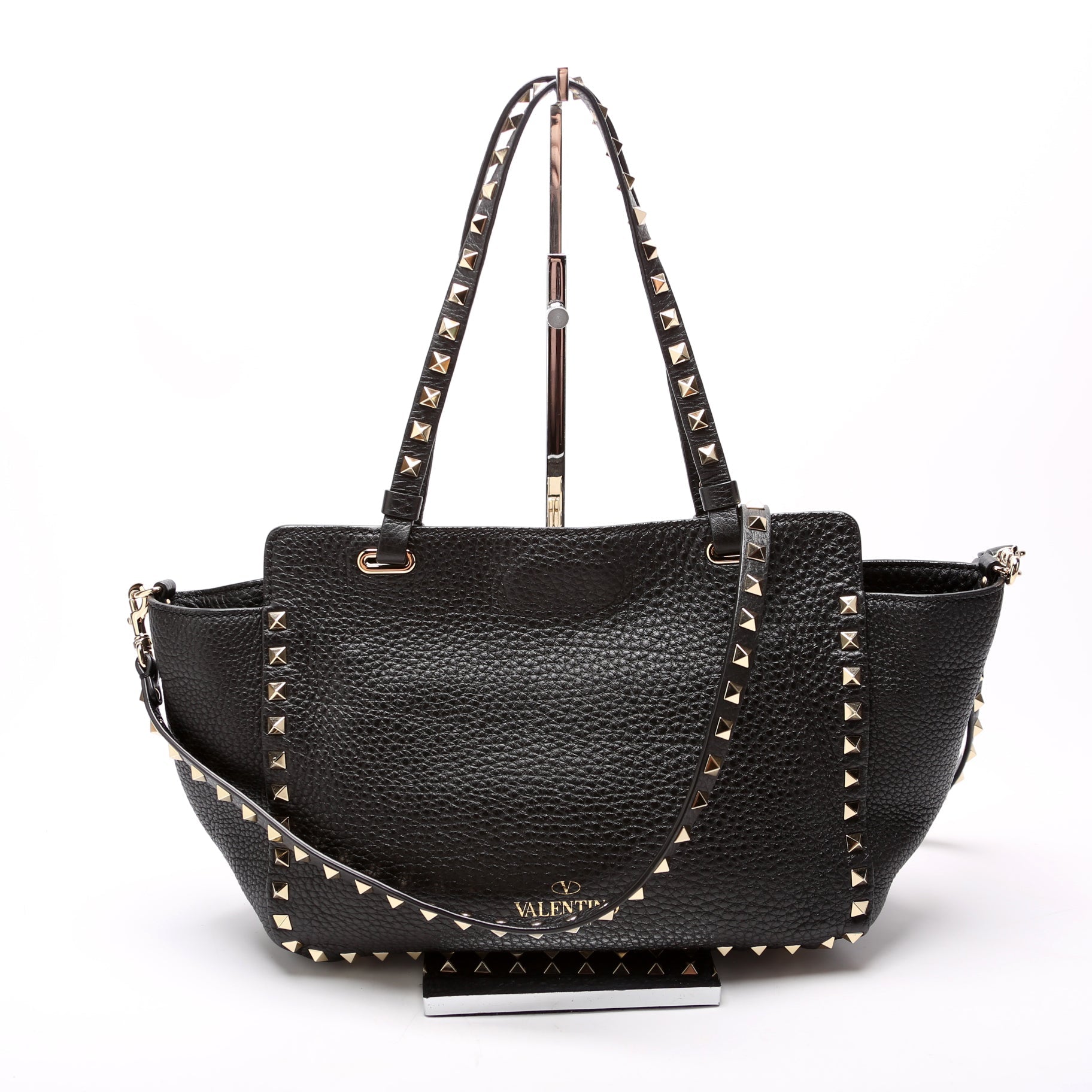 Rockstud Tote Small Black