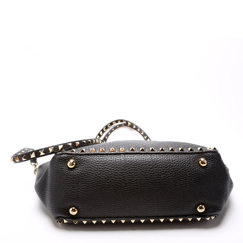 Rockstud Tote Small Black