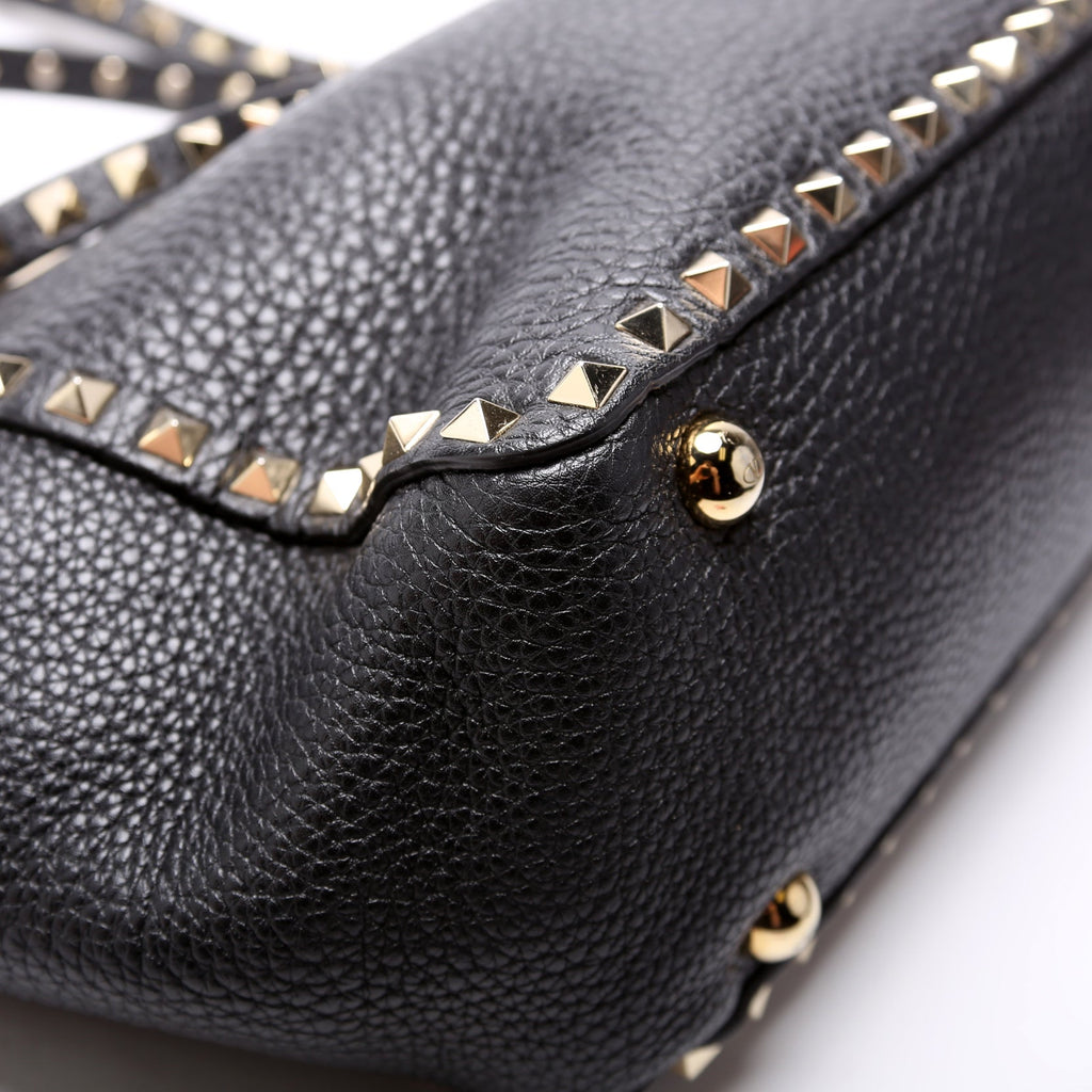 Rockstud Tote Small Black
