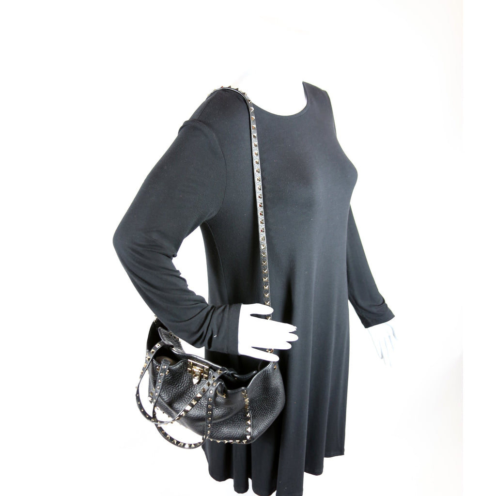 Rockstud Tote Small Black