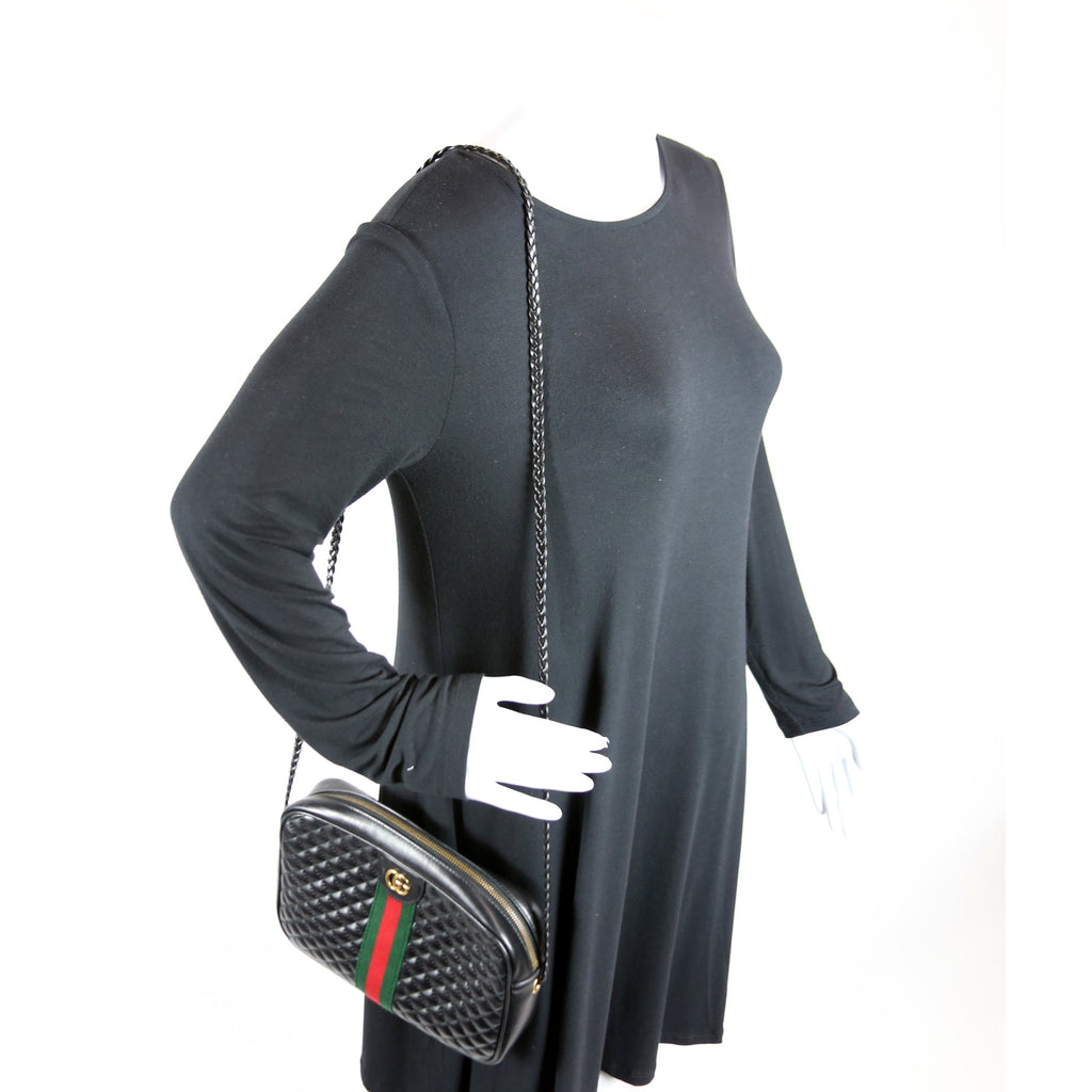 541051 Trapuntata Leather Small Black