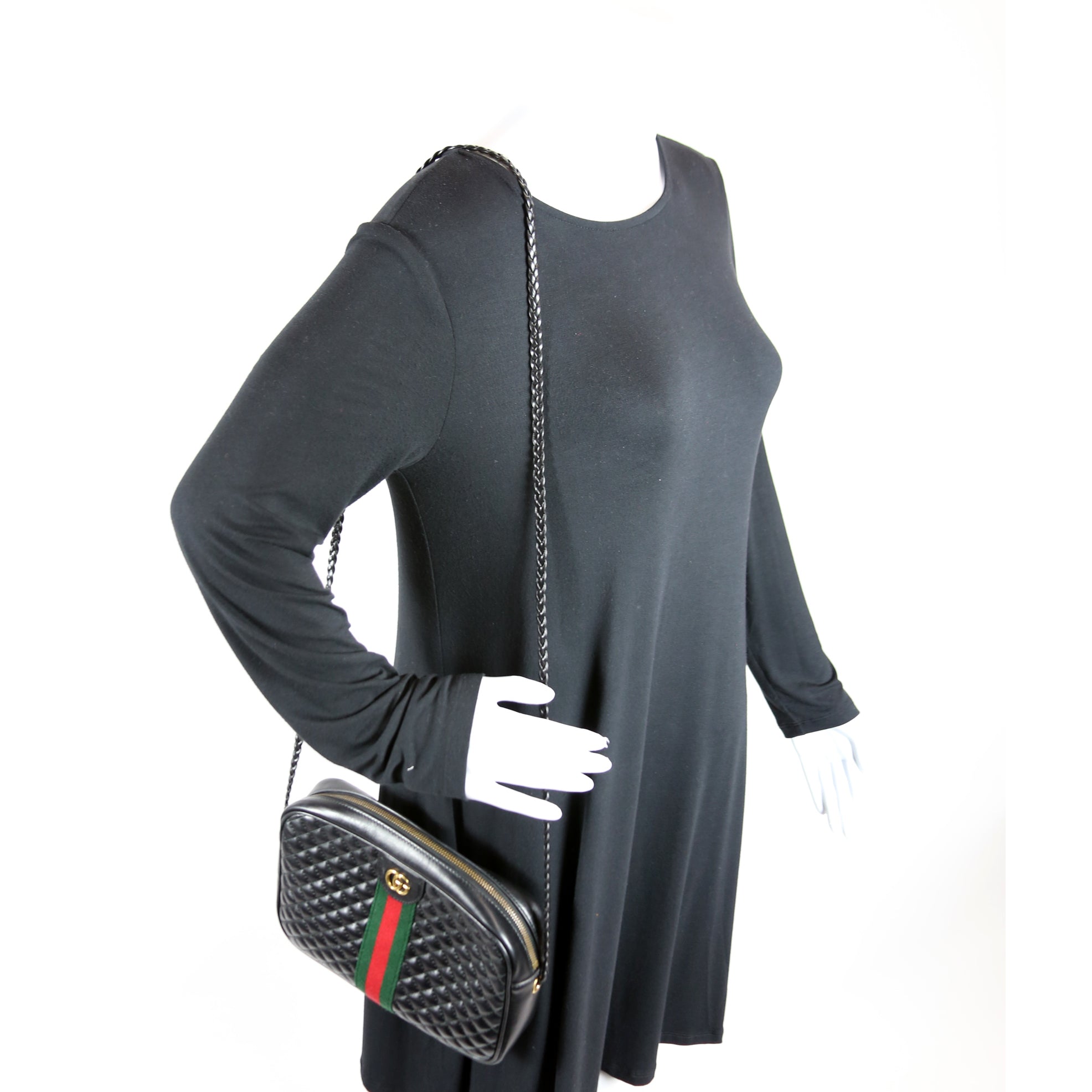 541051 Trapuntata Leather Small Black
