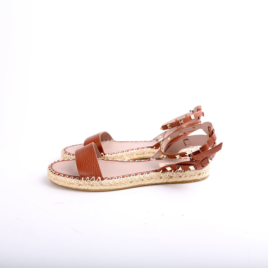 Rockstud Espadrille Flats Size 41
