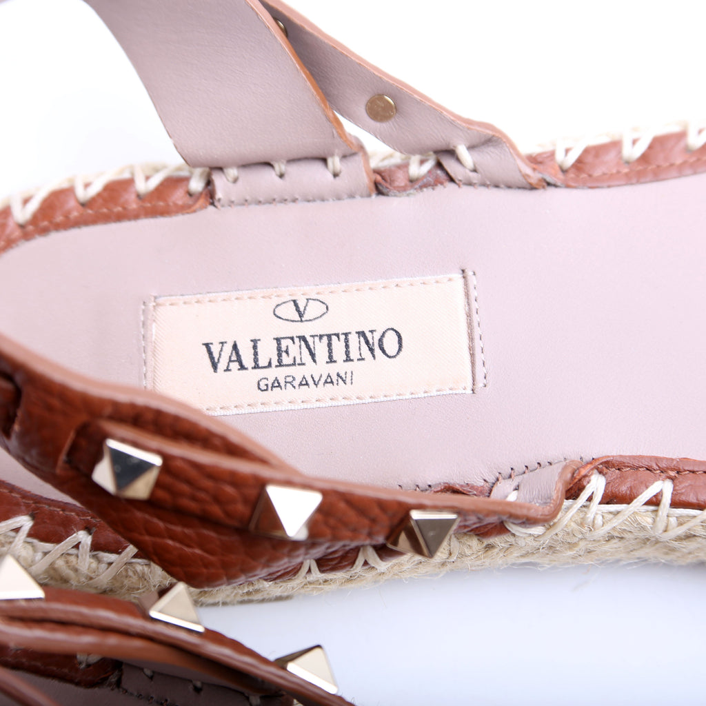 Rockstud Espadrille Flats Size 41