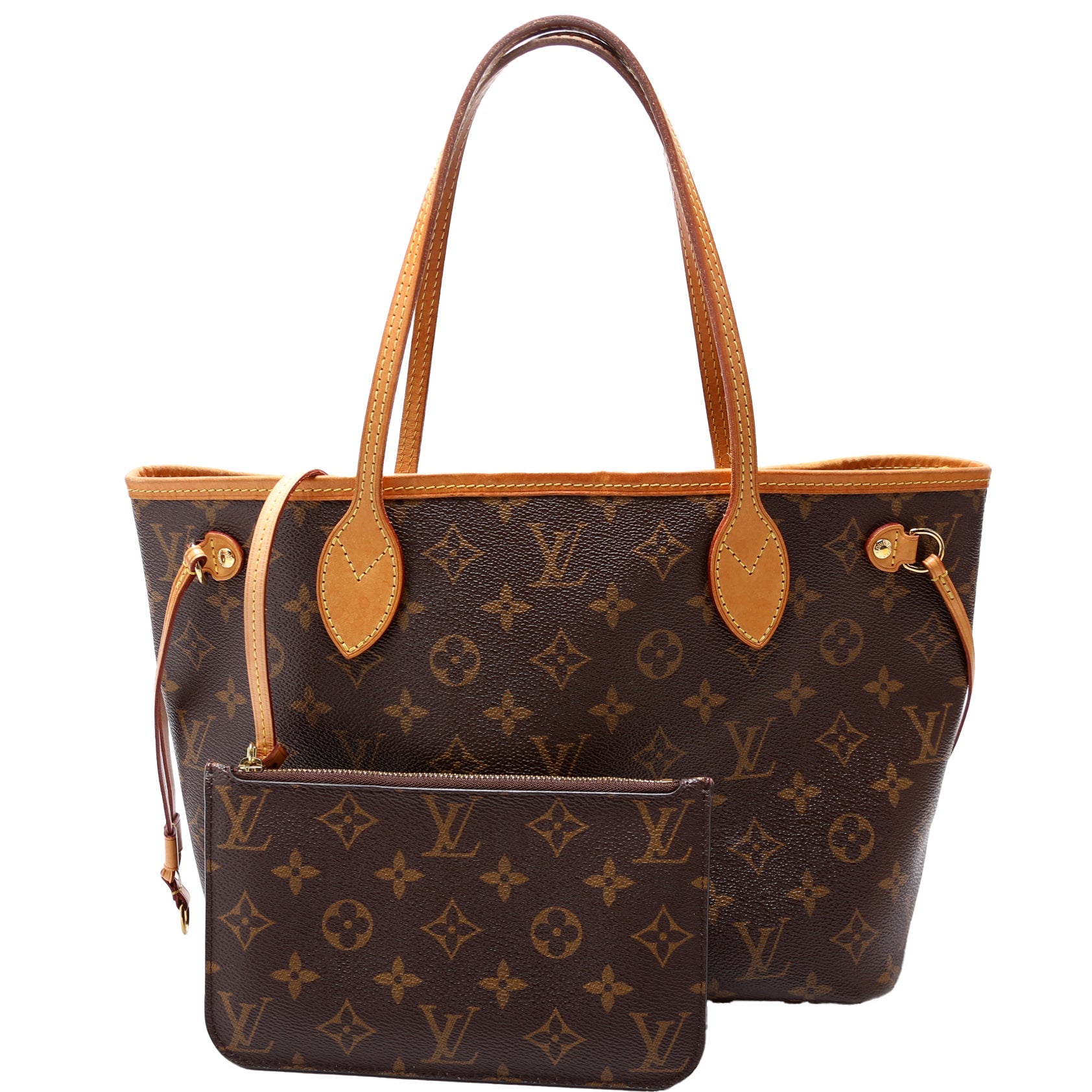 Neverfull W/Wallet PM Monogram Beige