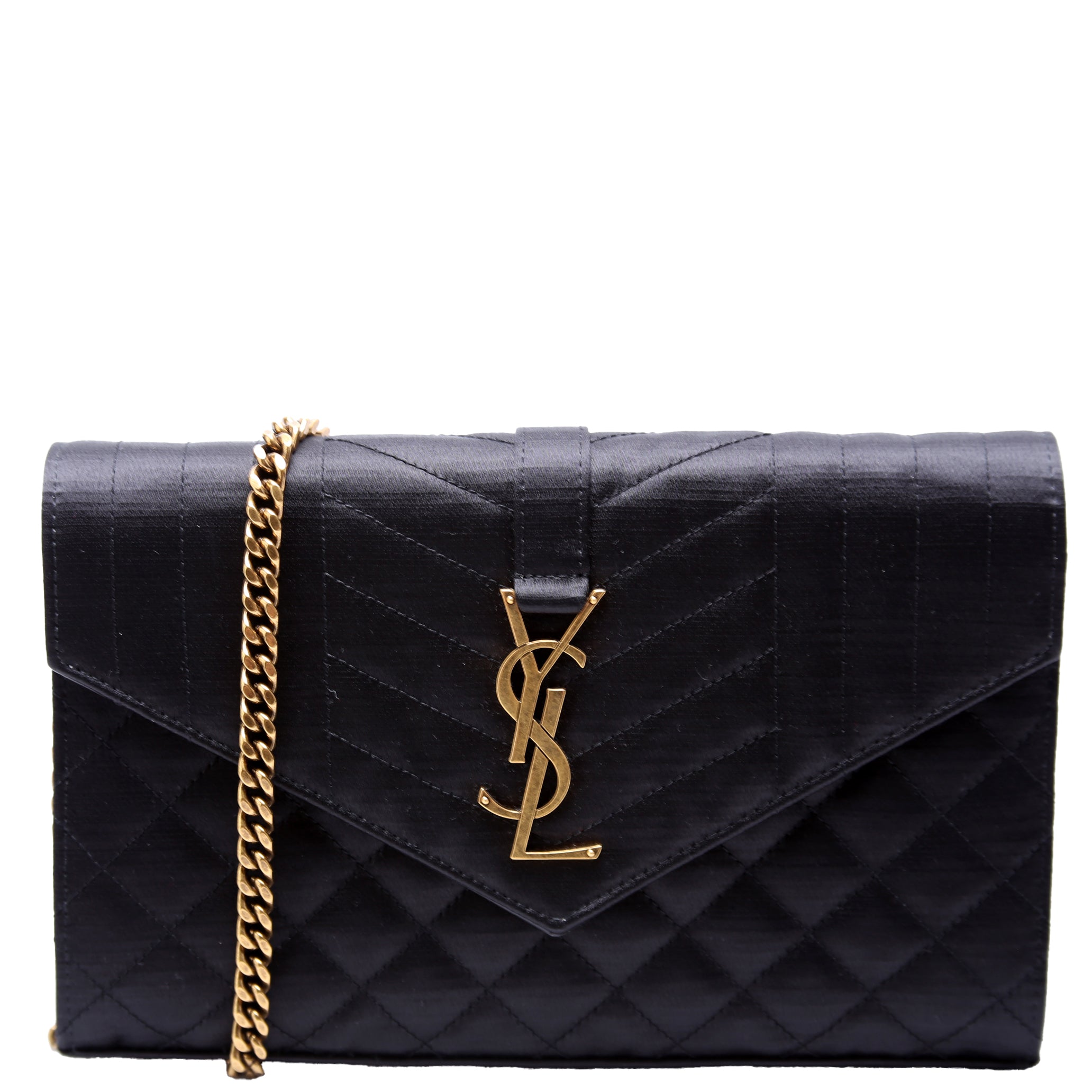 Triquilt Satin Chain Wallet 620280