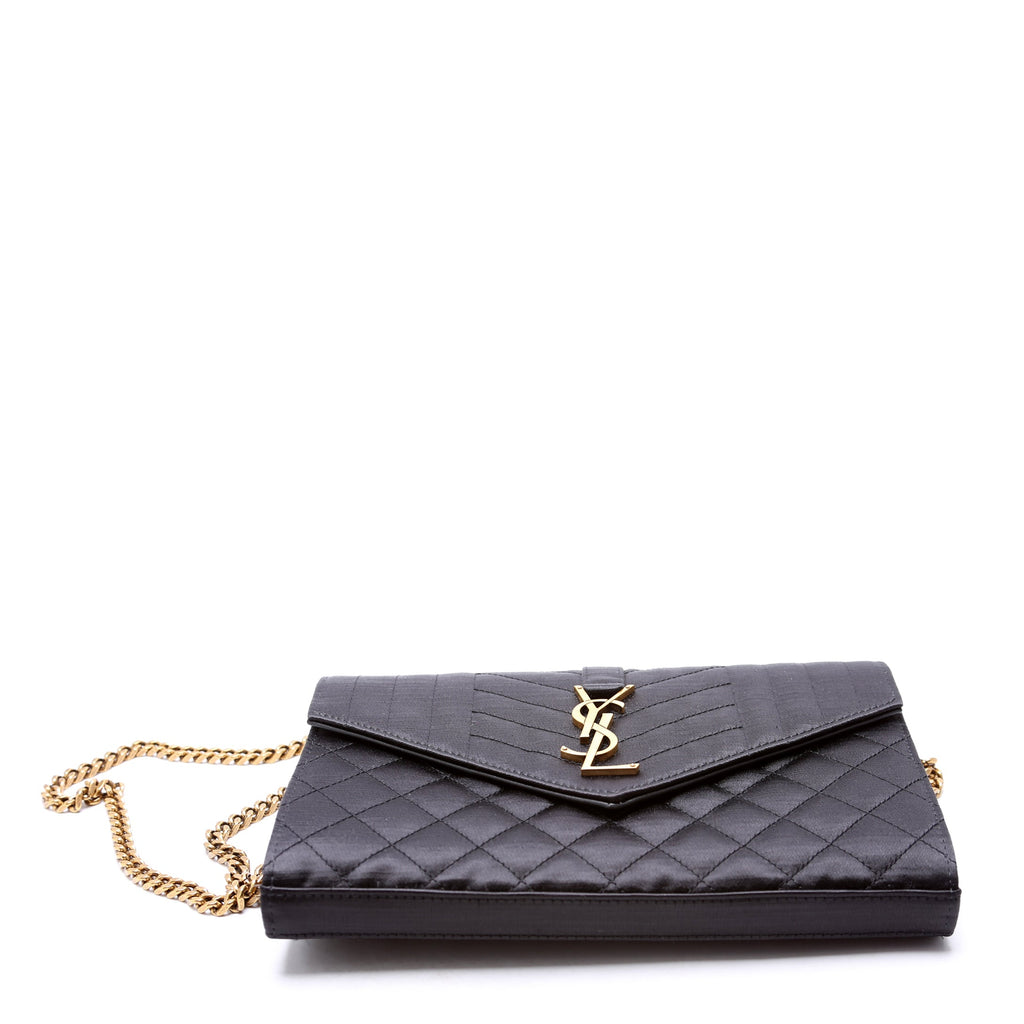 Triquilt Satin Chain Wallet 620280