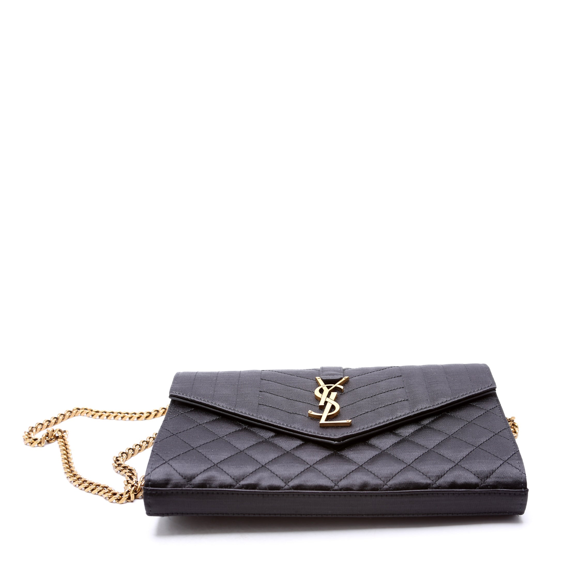 Triquilt Satin Chain Wallet 620280