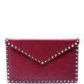 Rockstud Envelope Clutch Burgundy