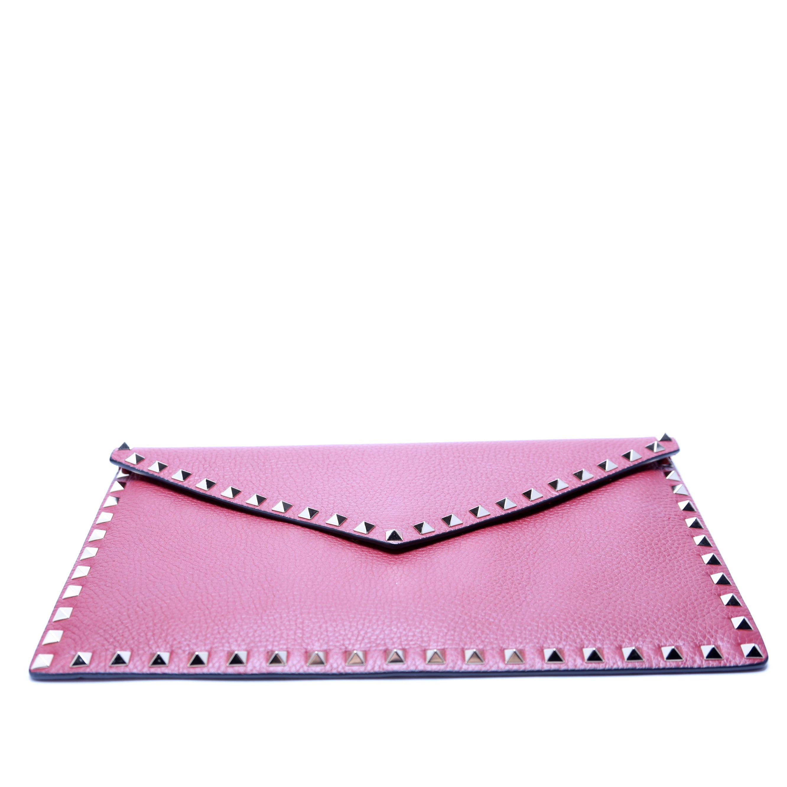 Rockstud Envelope Clutch Burgundy