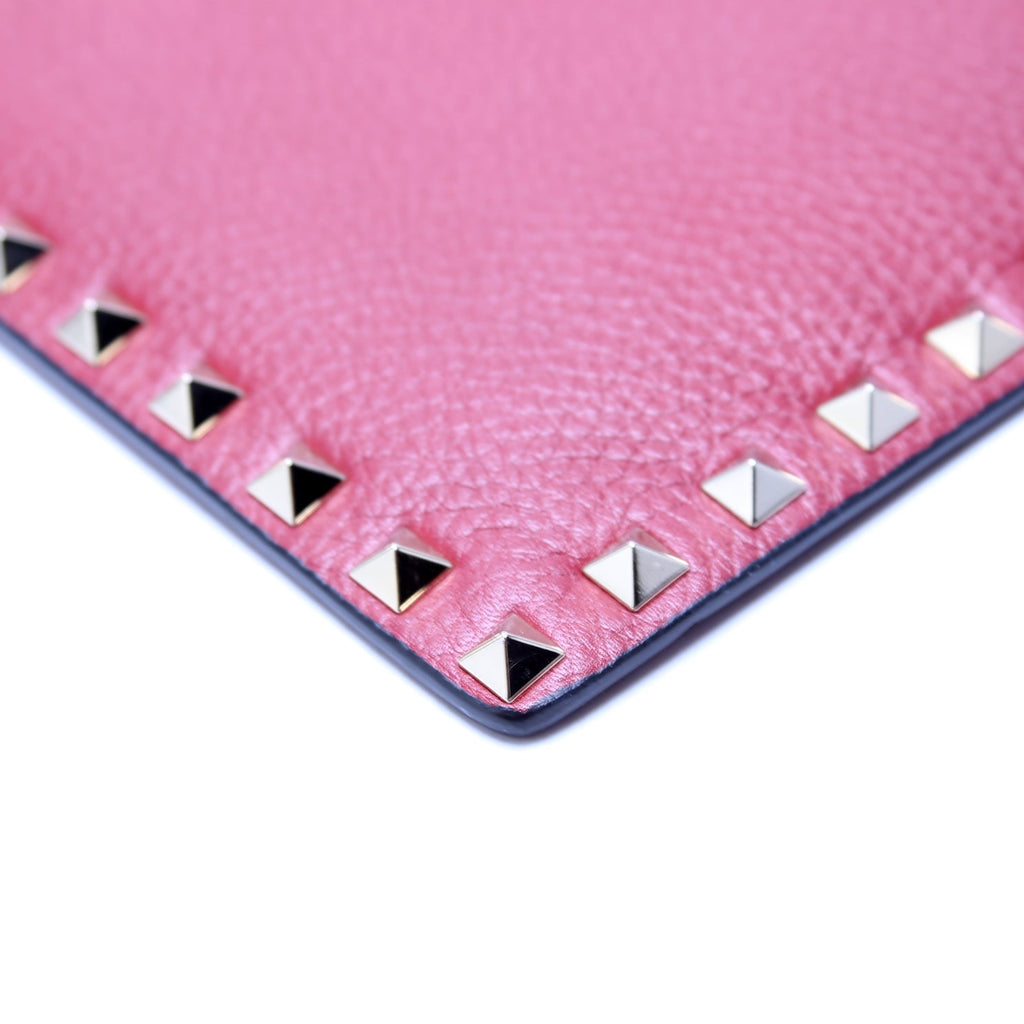 Rockstud Envelope Clutch Burgundy