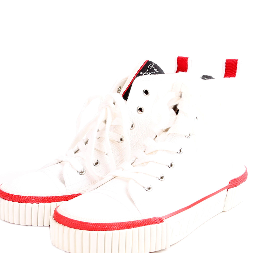 Pedro High Top Canvas Flat Sneakers Size 39