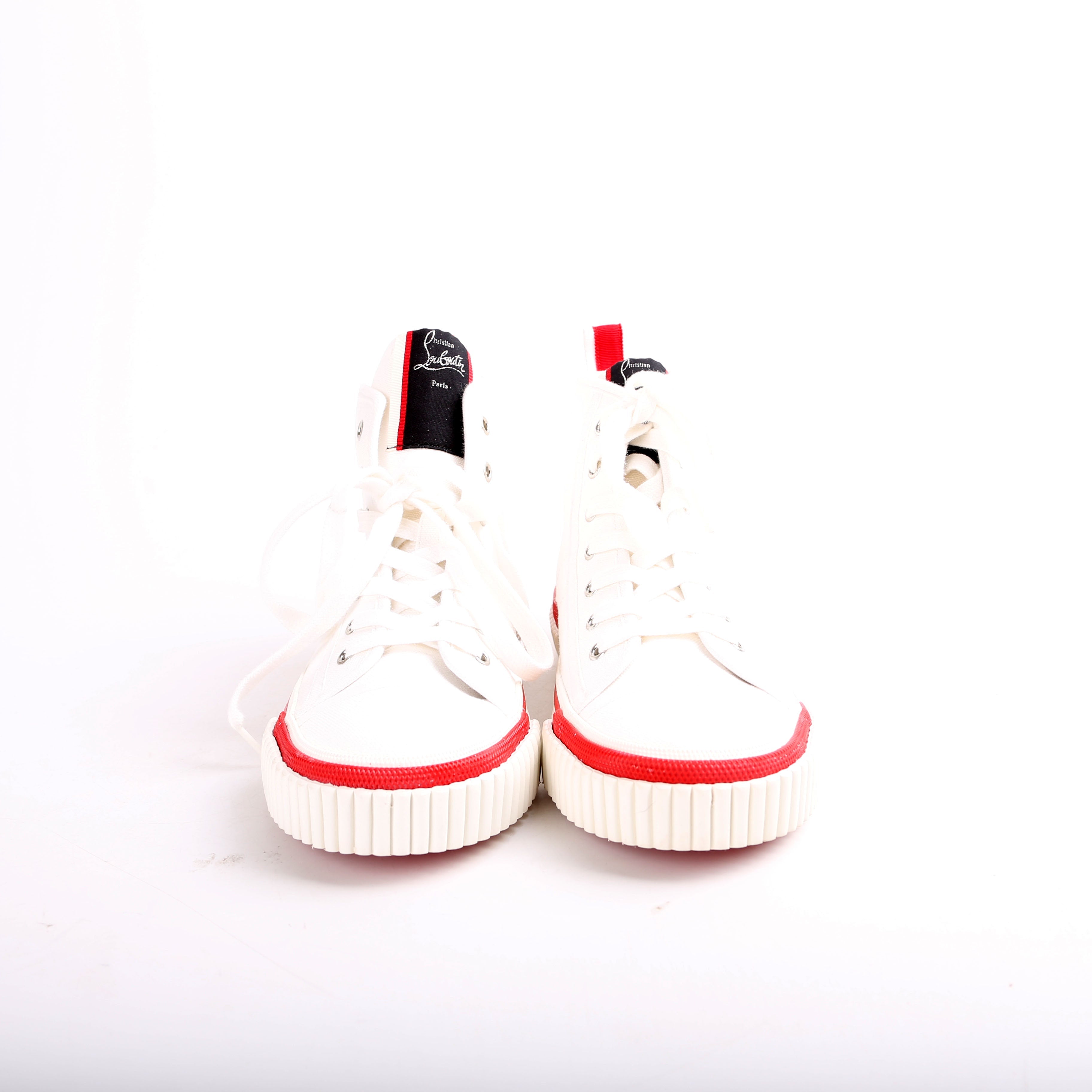 Pedro High Top Canvas Flat Sneakers Size 39