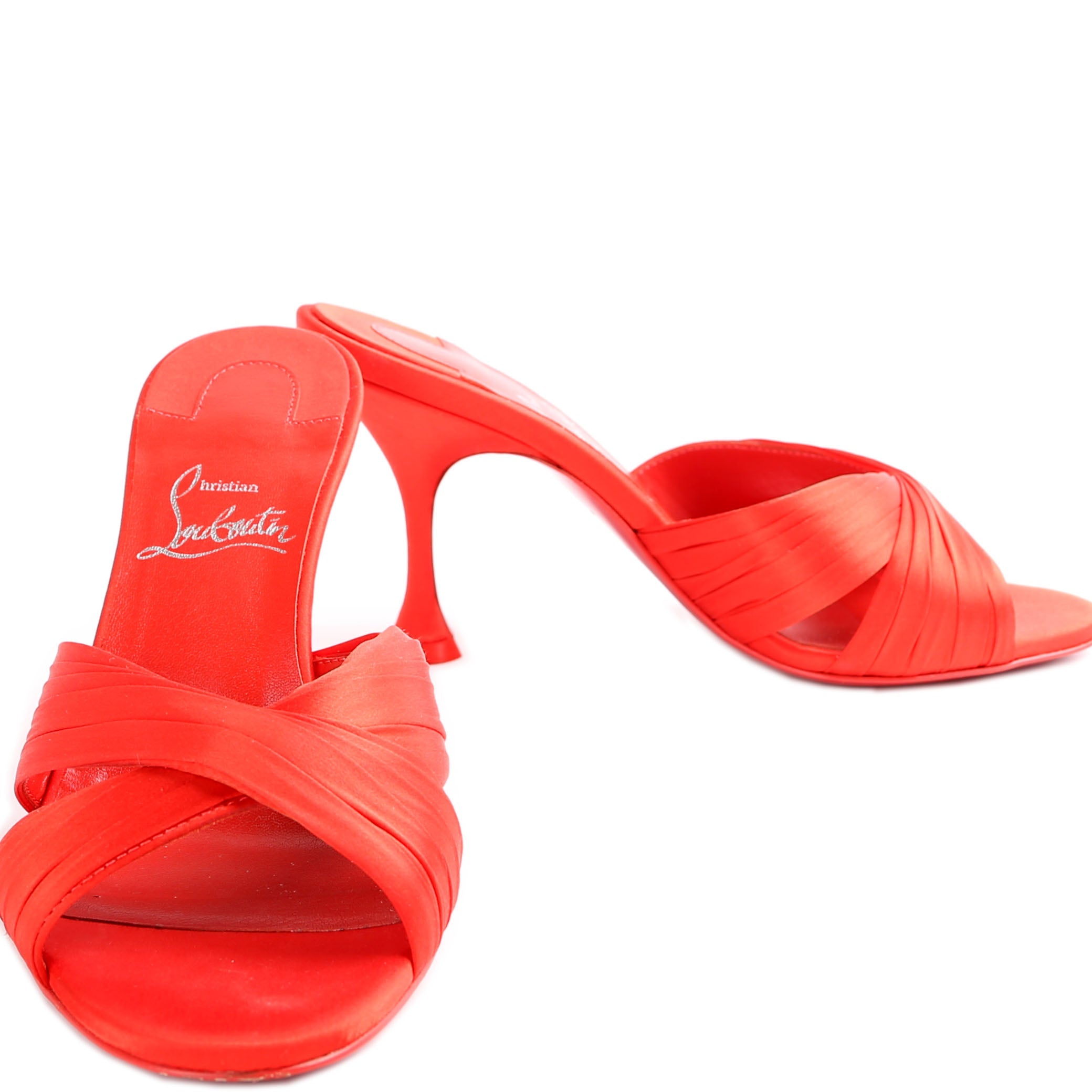 Nicol Is Back 85MM Satin Sandal Heels Size 36