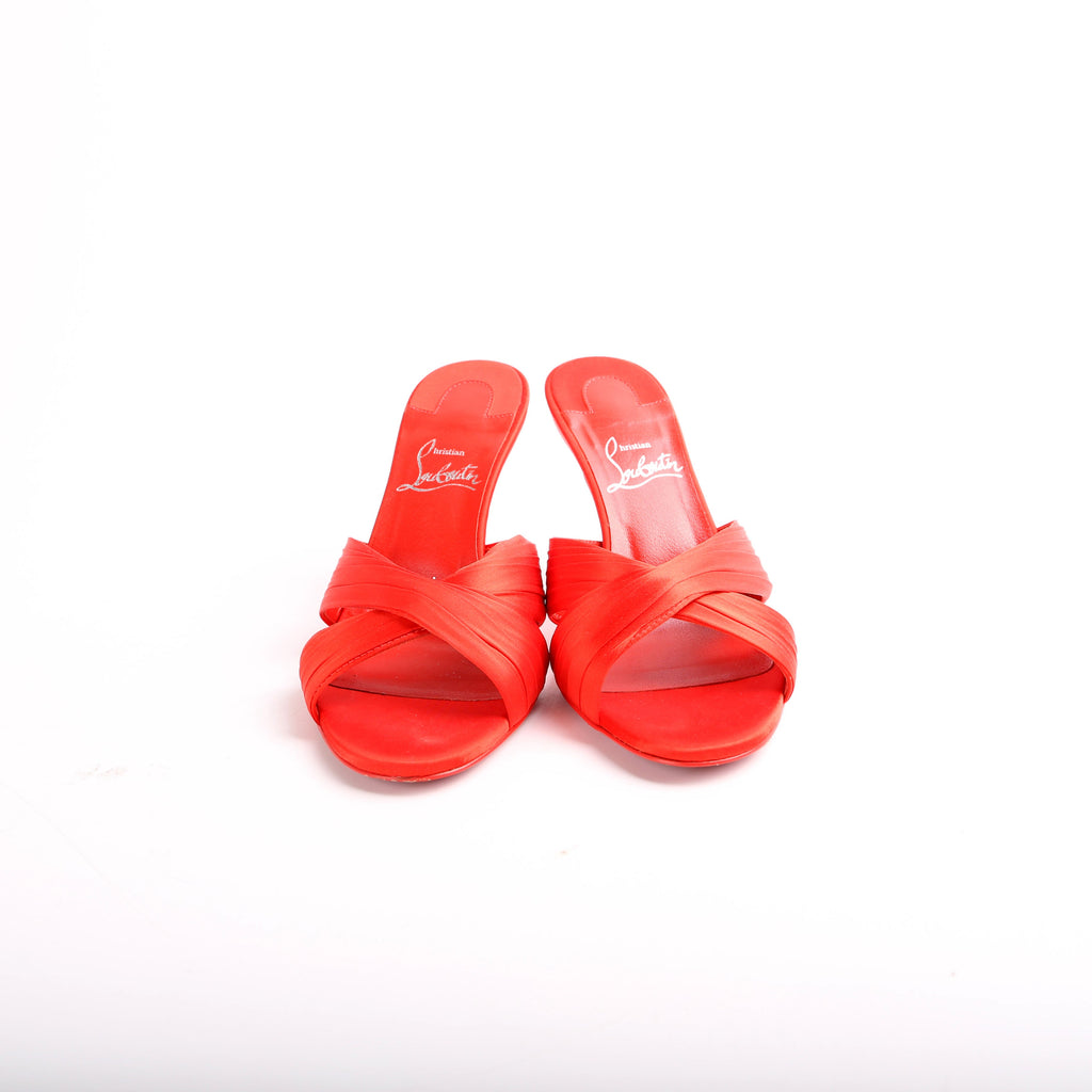 Nicol Is Back 85MM Satin Sandal Heels Size 36